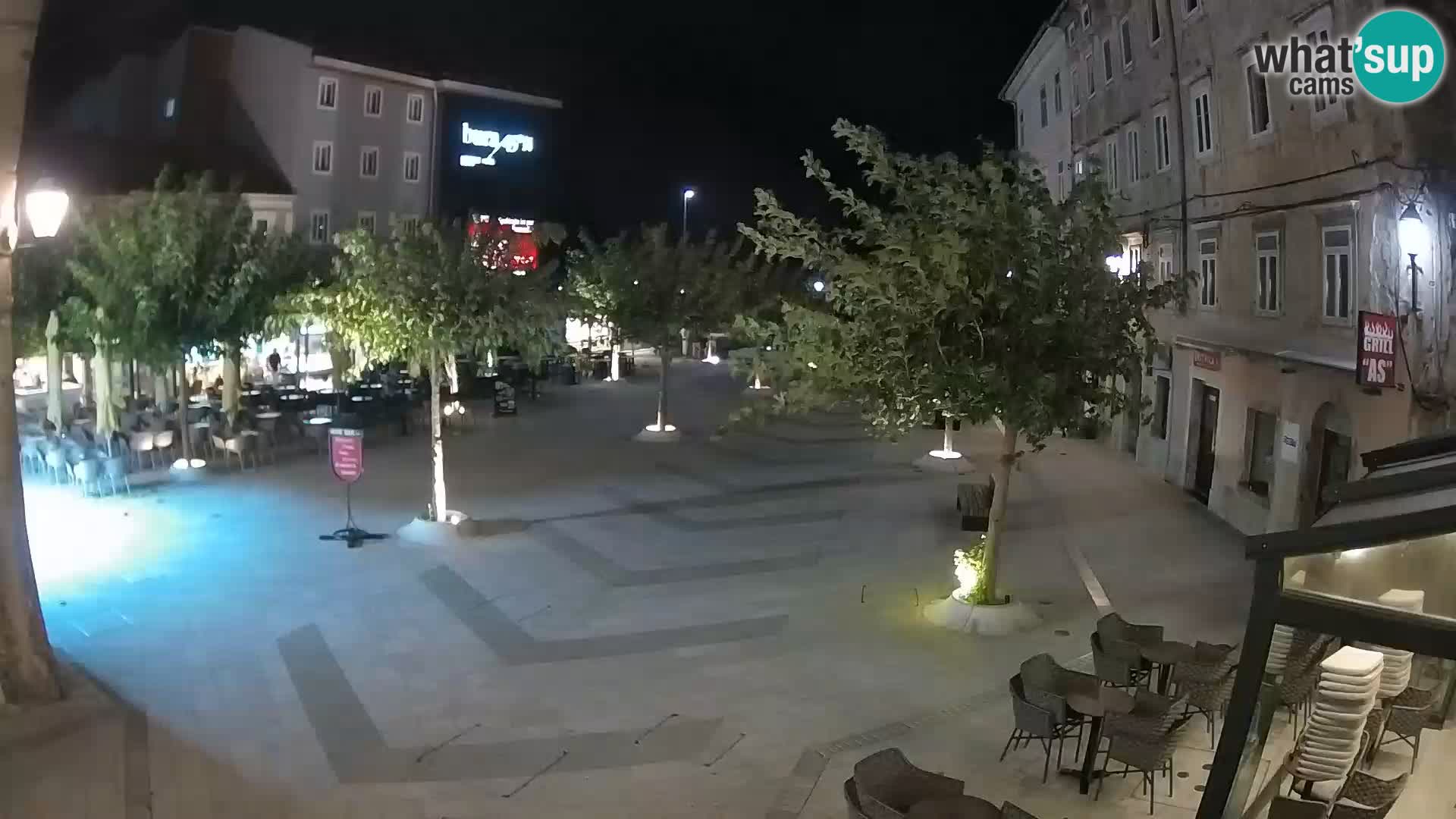 Center of Senj city – Pavlin square – Live Cam Dalmatia