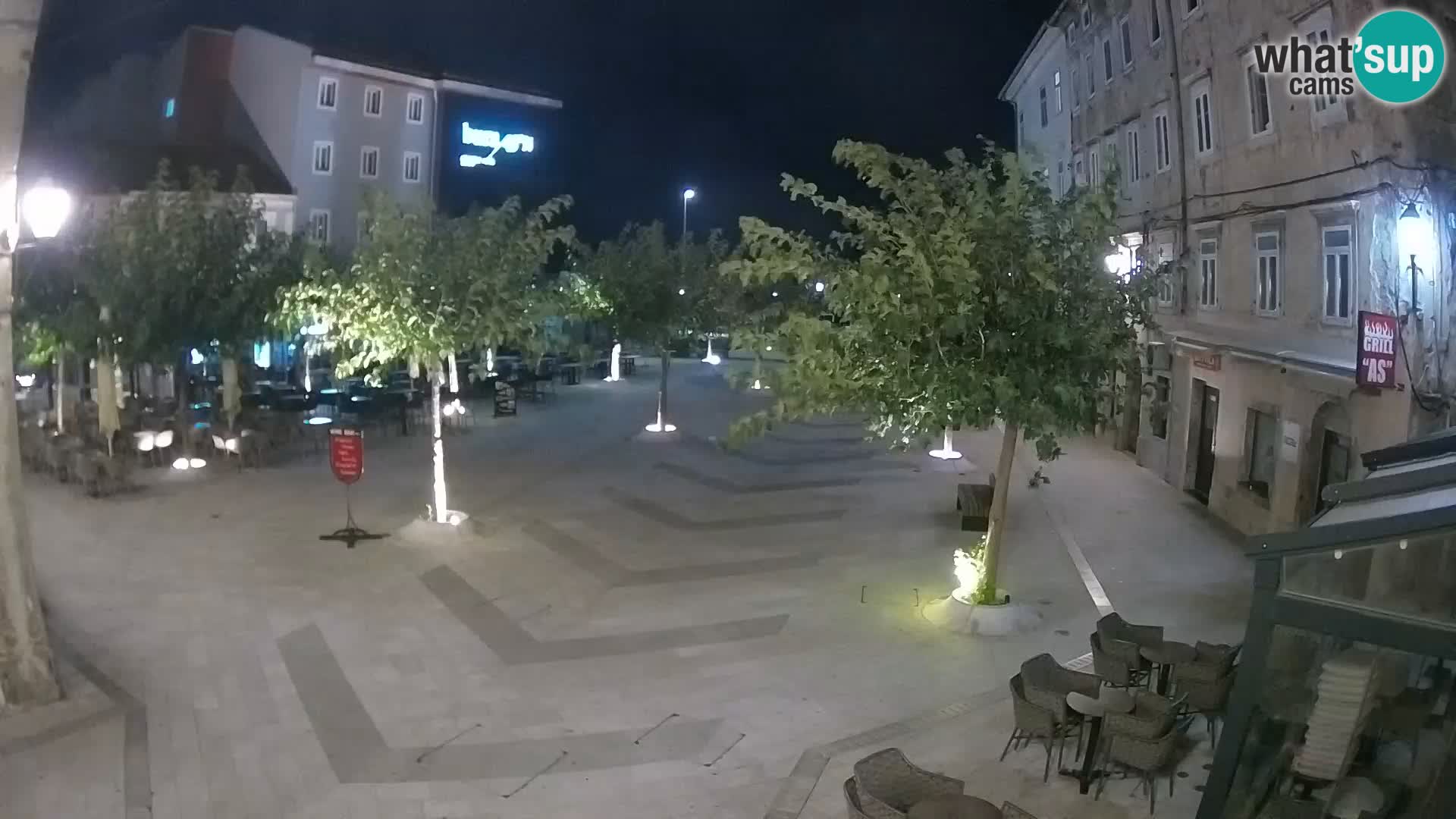 Center of Senj city – Pavlin square – Live Cam Dalmatia