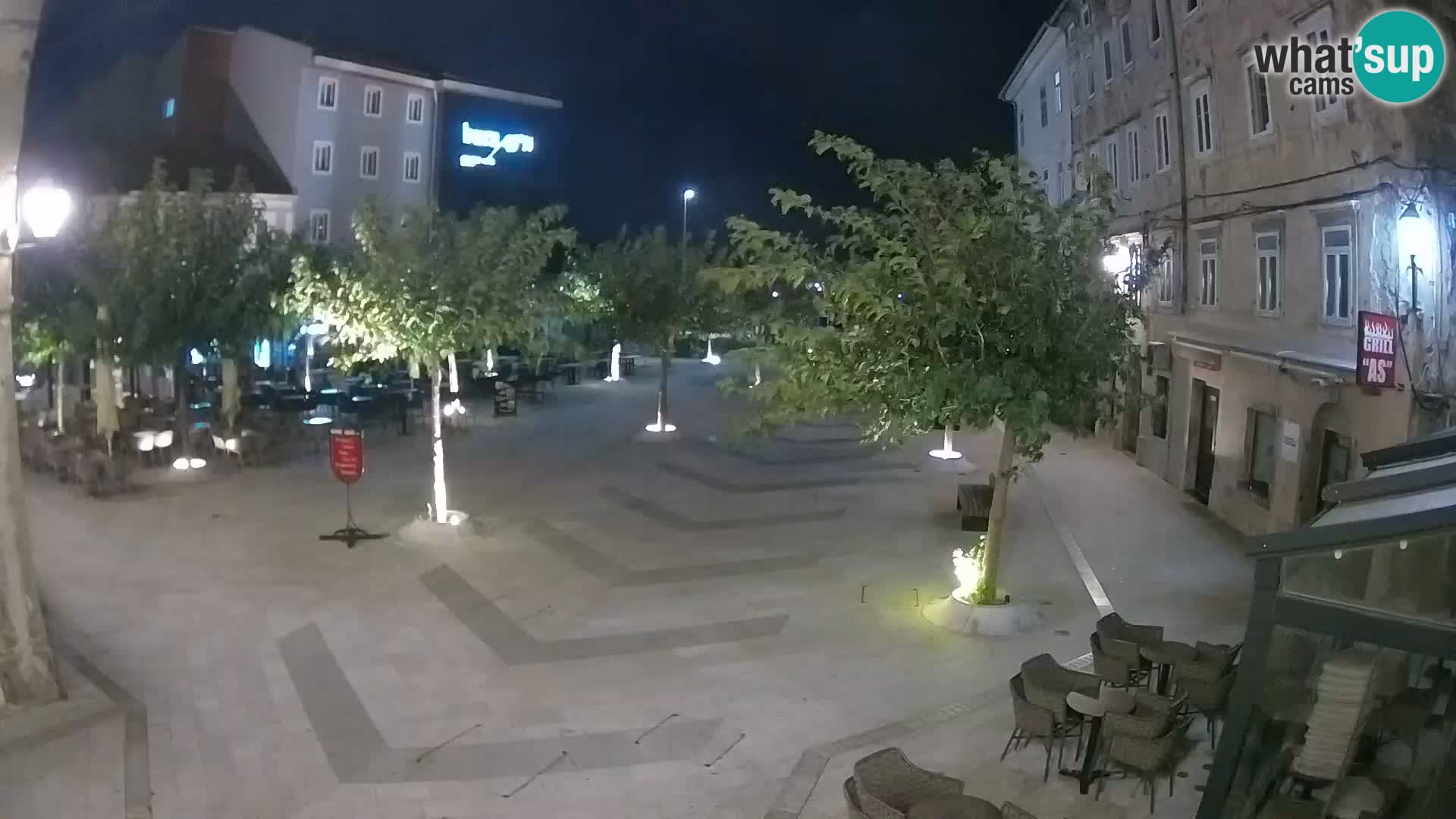 Centro della città di Senj – Piazza Pavlin – Live Cam Dalmazia