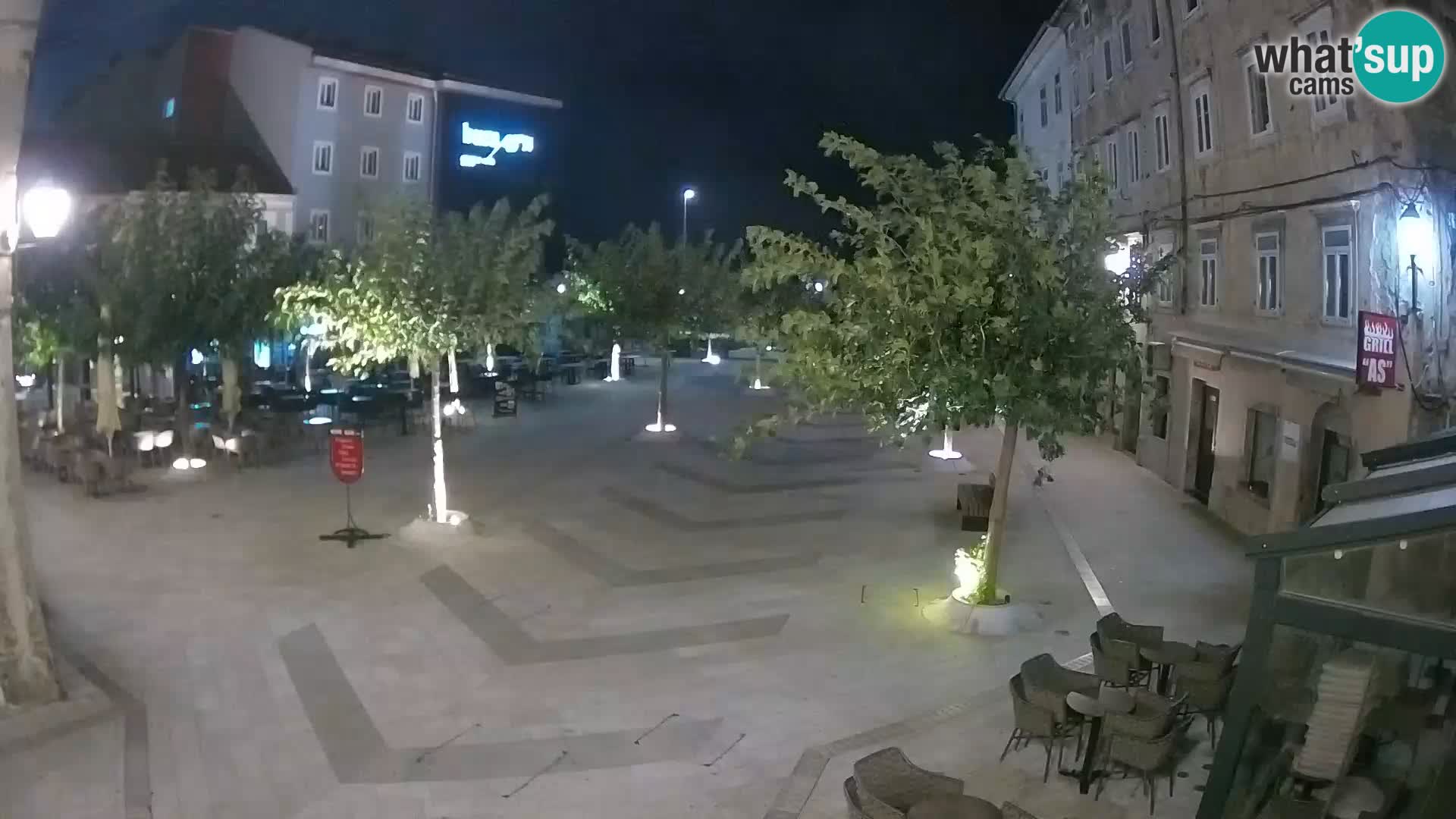 Center of Senj city – Pavlin square – Live Cam Dalmatia