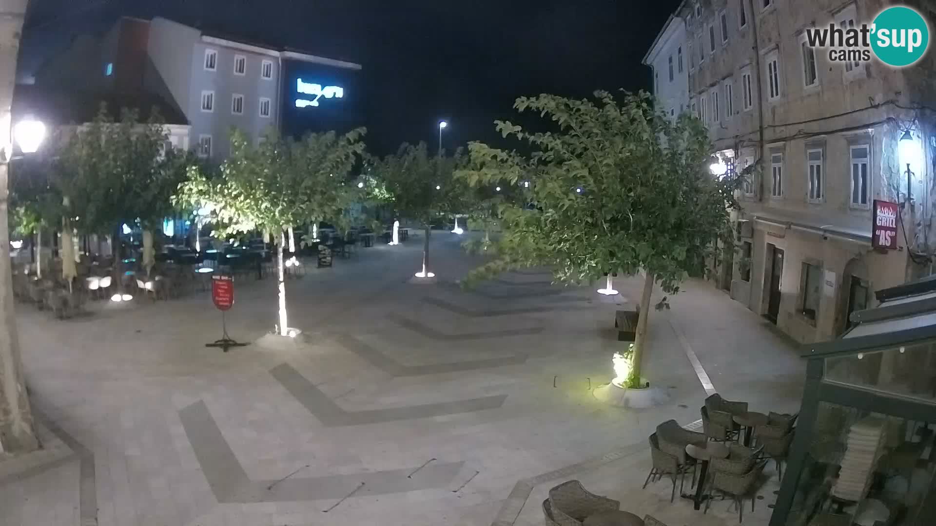 Centro della città di Senj – Piazza Pavlin – Live Cam Dalmazia