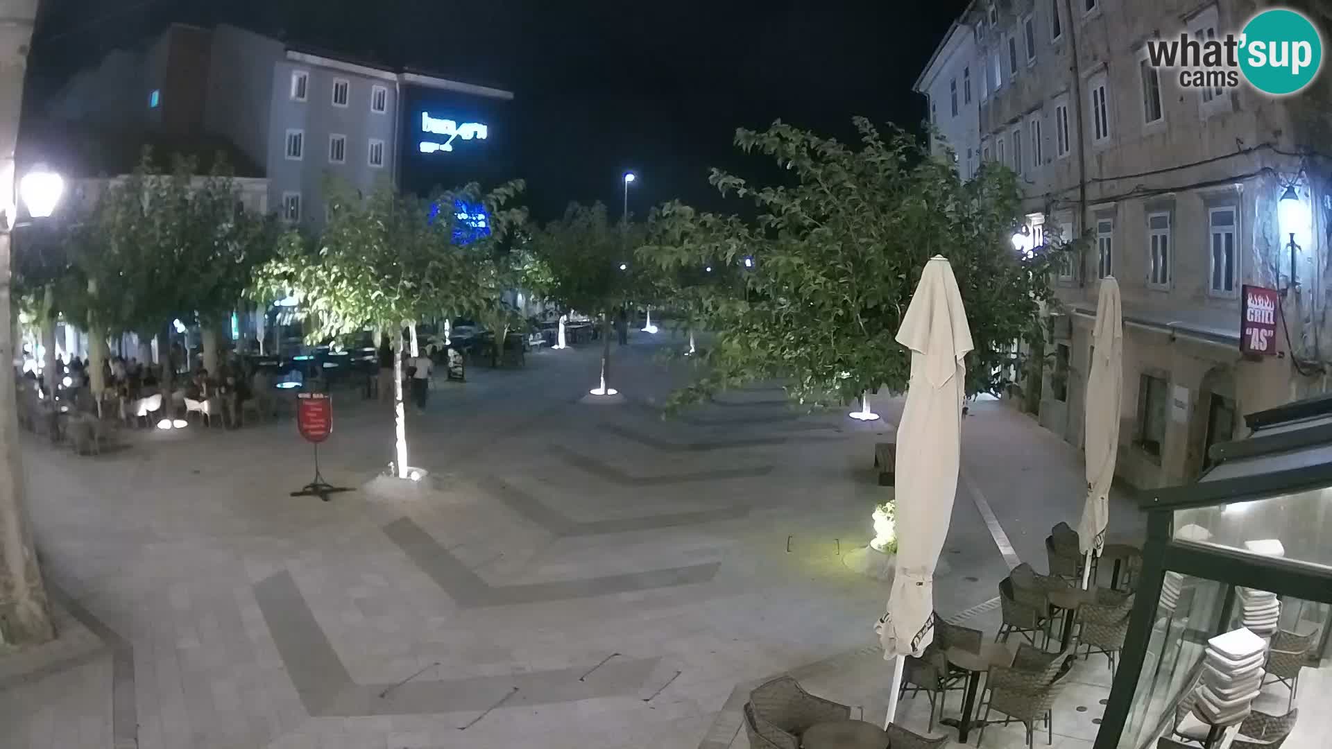 Zentrum der Stadt Senj – Pavlin platz – Live Cam Dalmatia