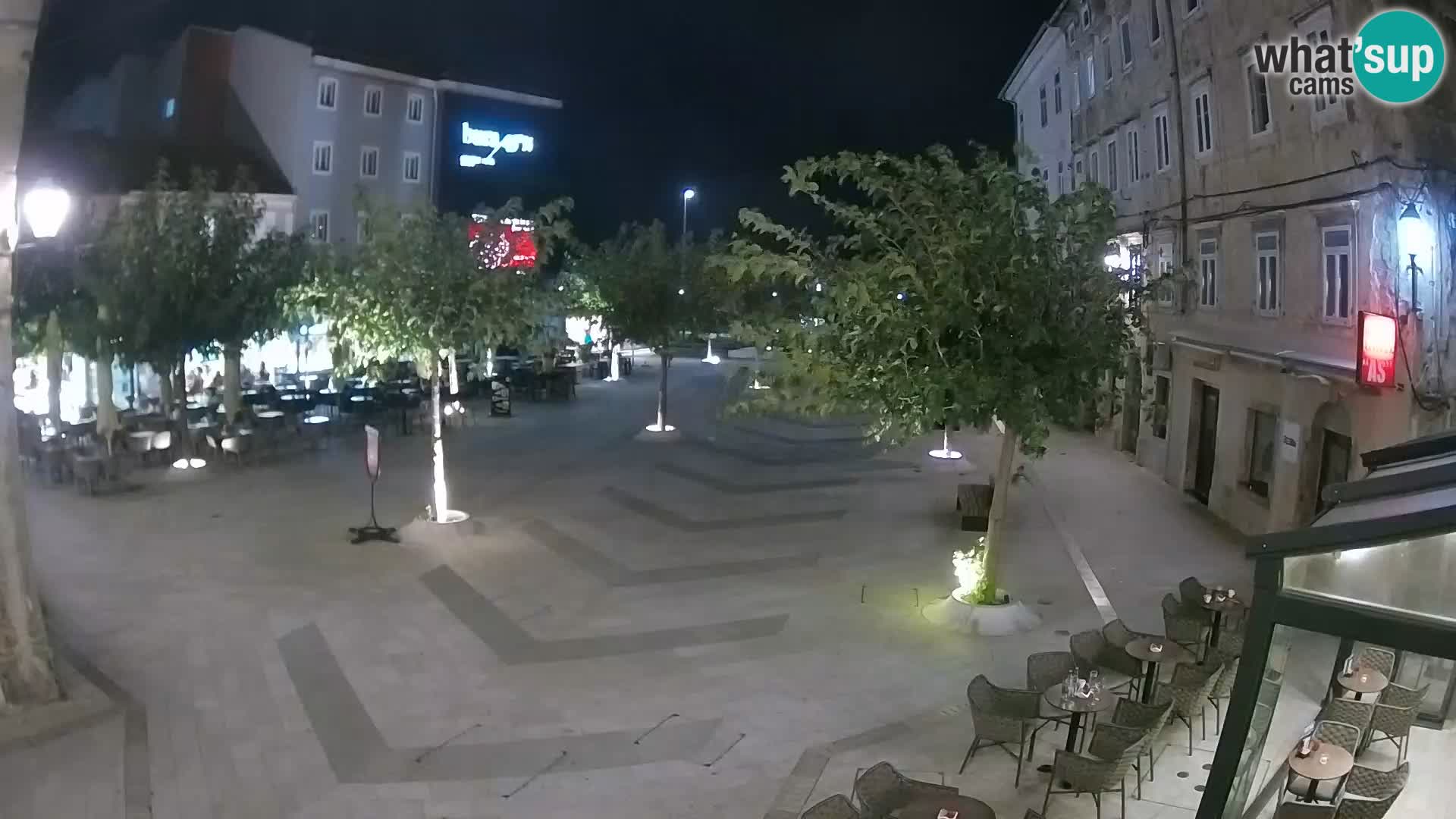 Center mesta Senj – Pavlinski trg – spletne kamere Dalmacija