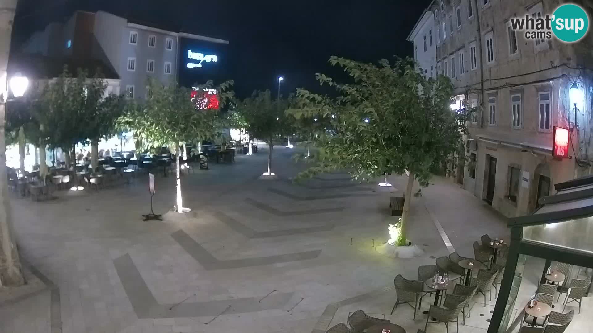 Center of Senj city – Pavlin square – Live Cam Dalmatia