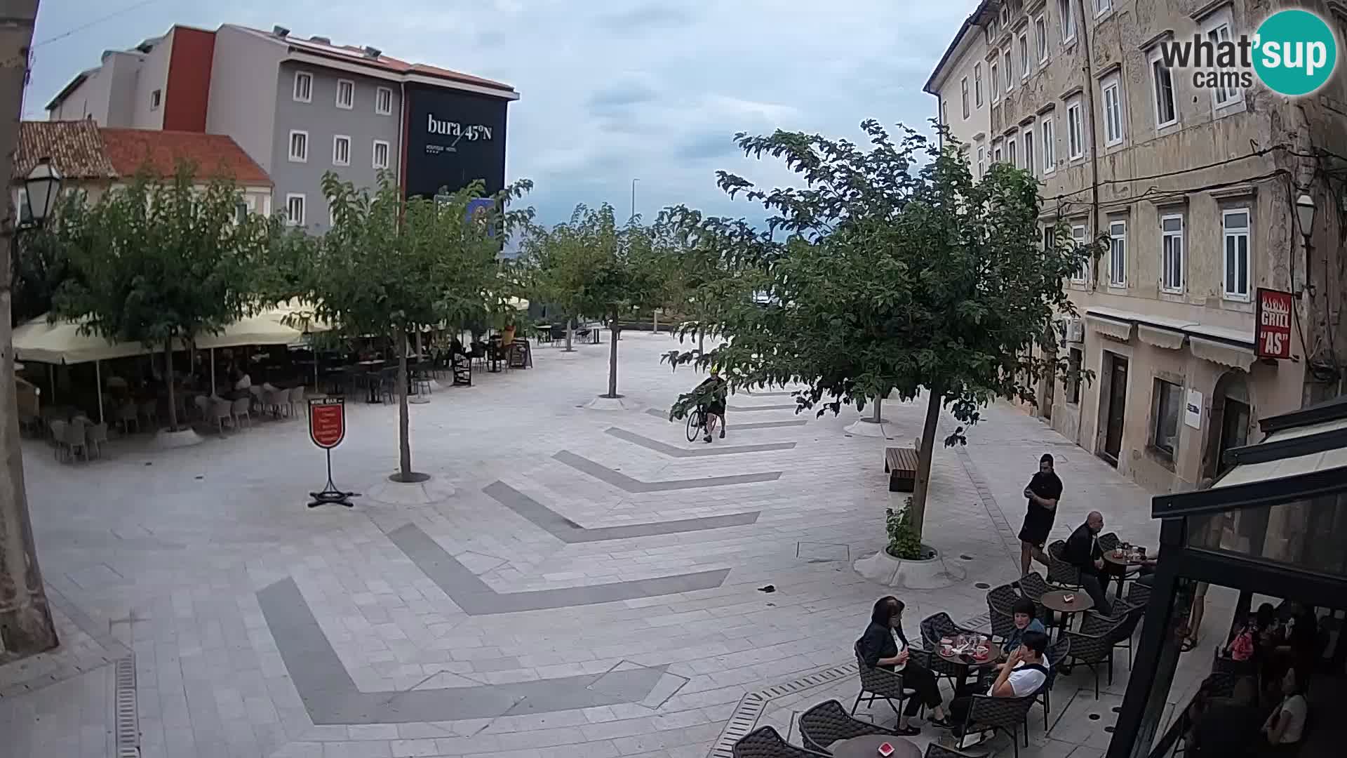 Center of Senj city – Pavlin square – Live Cam Dalmatia