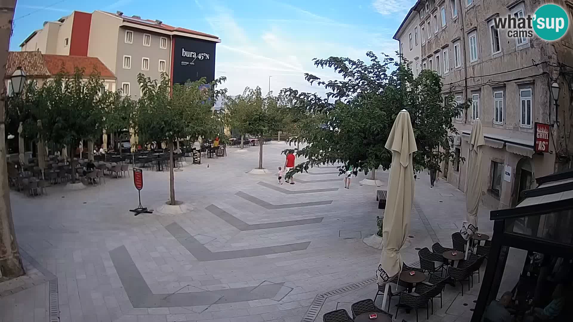 Center of Senj city – Pavlin square – Live Cam Dalmatia