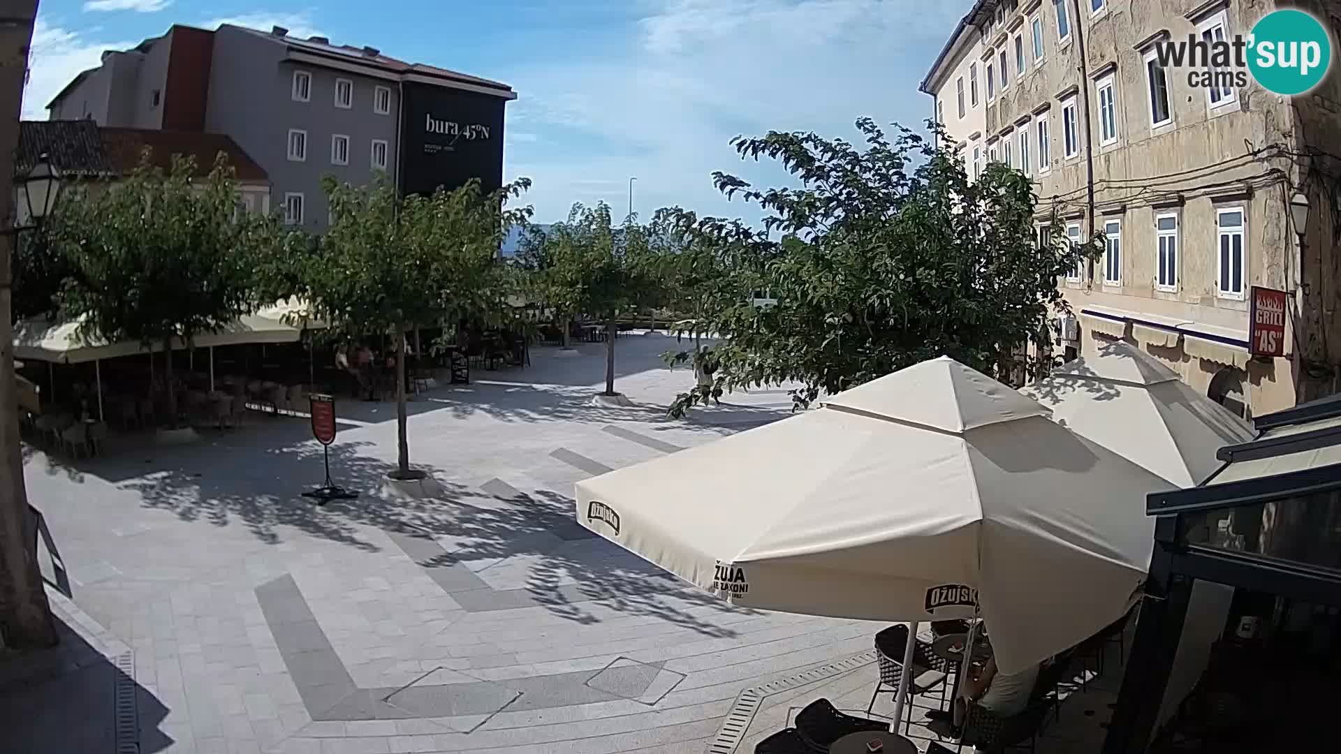Center of Senj city – Pavlin square – Live Cam Dalmatia