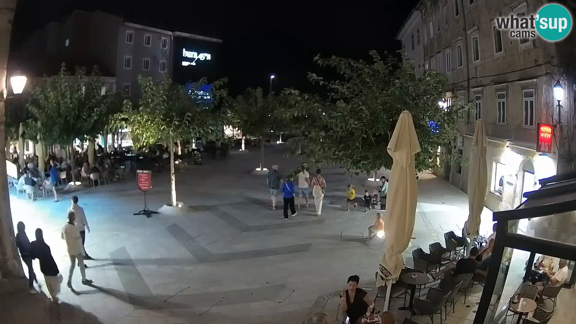 Centro de la ciudad de Senj – plaza Pavlin – Live Cam Dalmacia