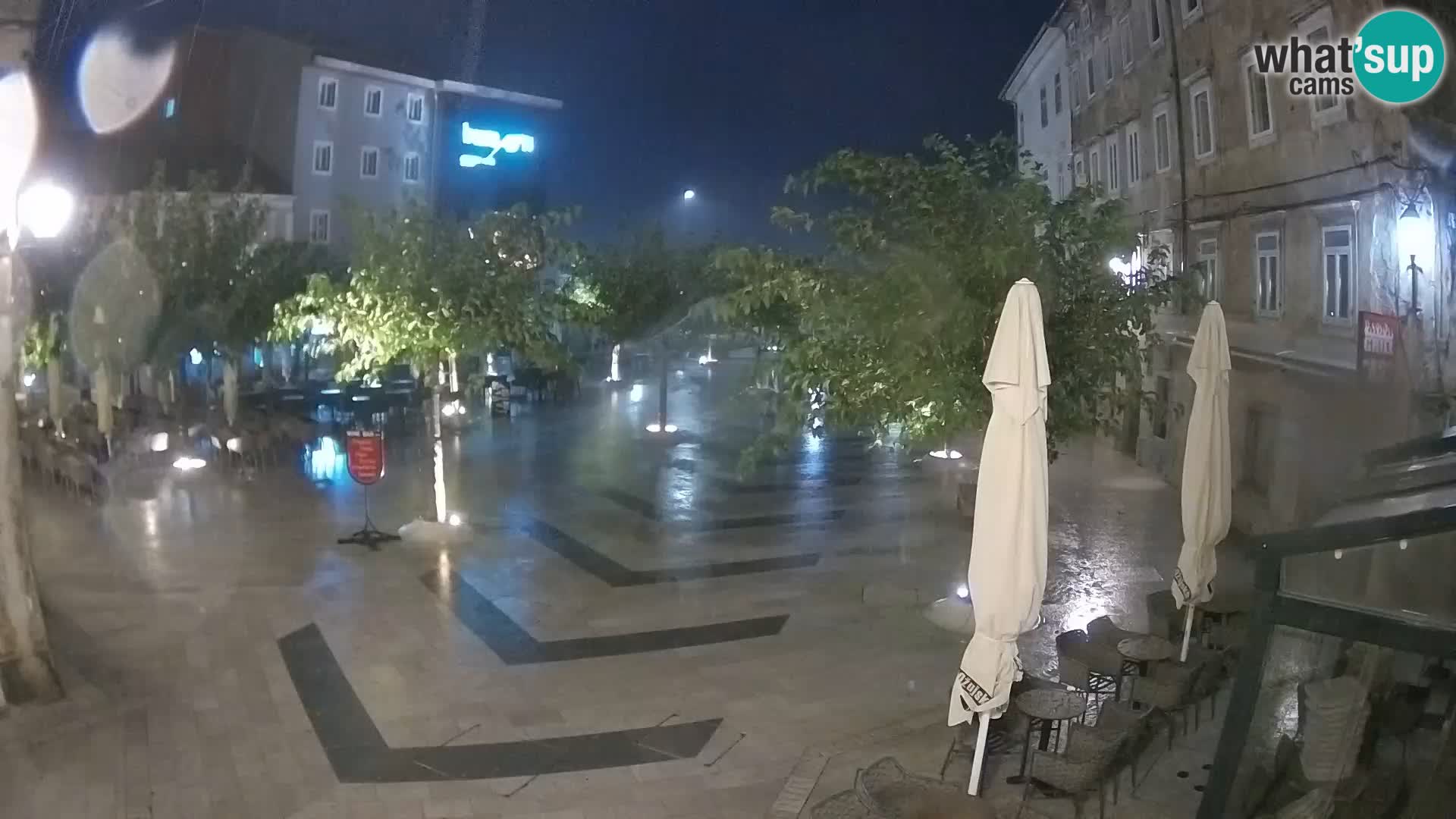Zentrum der Stadt Senj – Pavlin platz – Live Cam Dalmatia