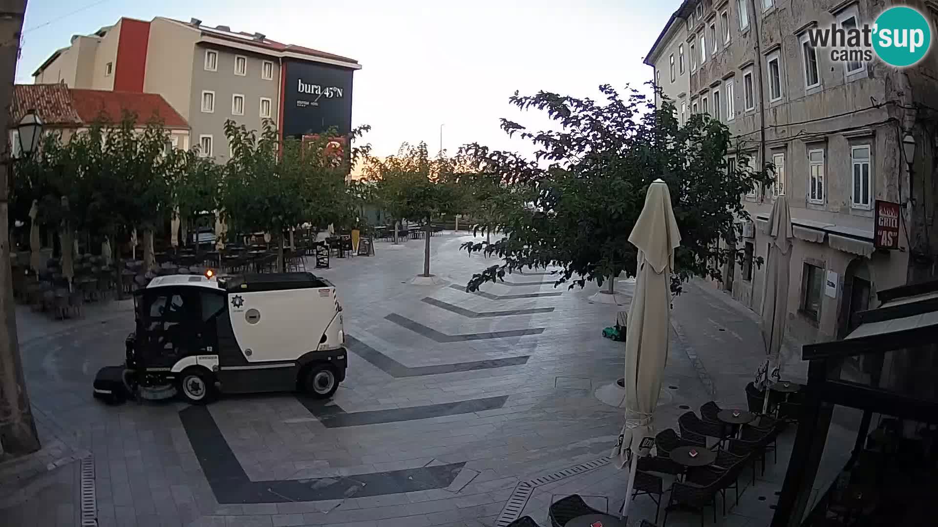 Centre de la ville de Senj – Place Pavlin – Live Cam Dalmatie