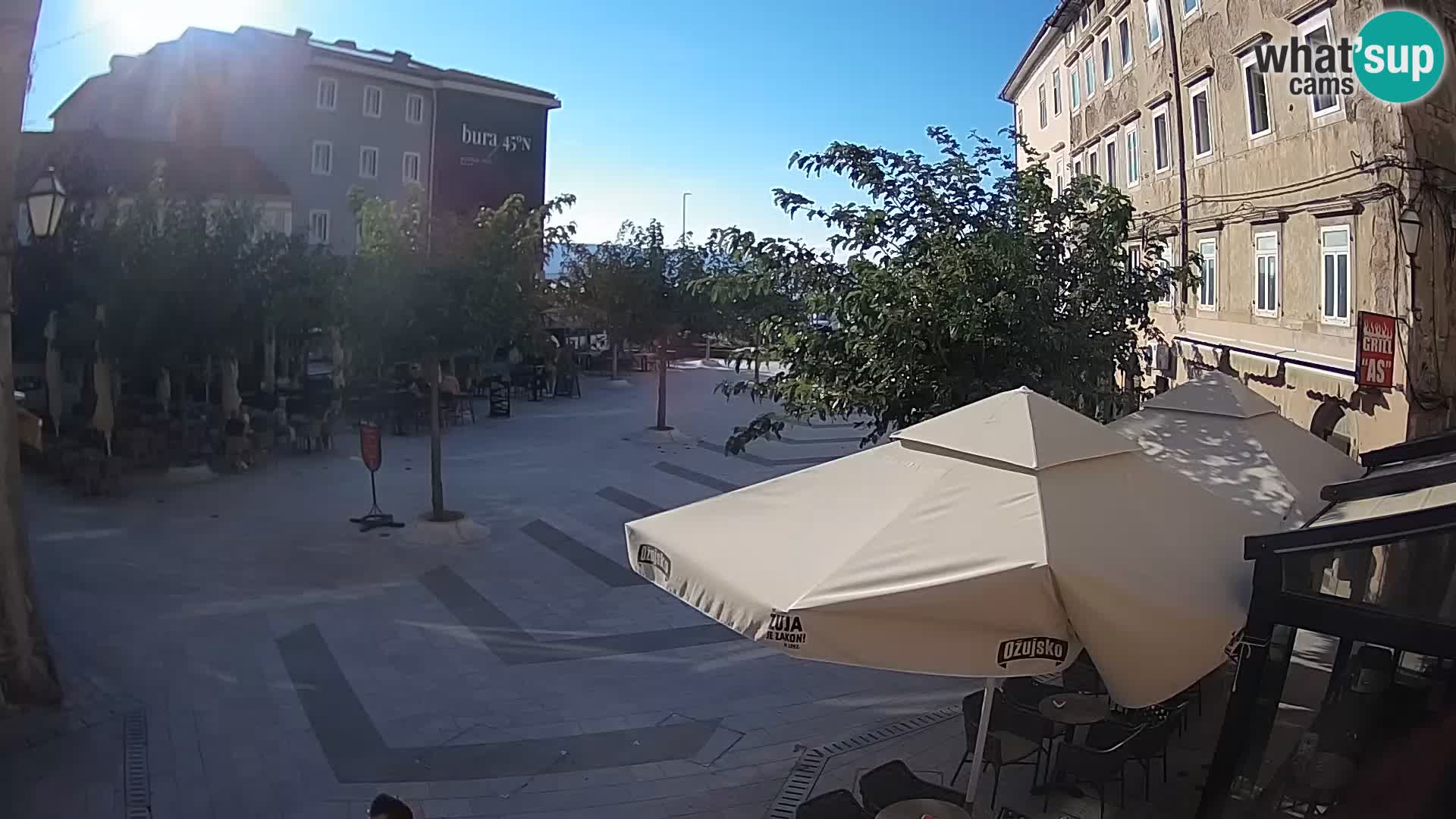 Centro della città di Senj – Piazza Pavlin – Live Cam Dalmazia