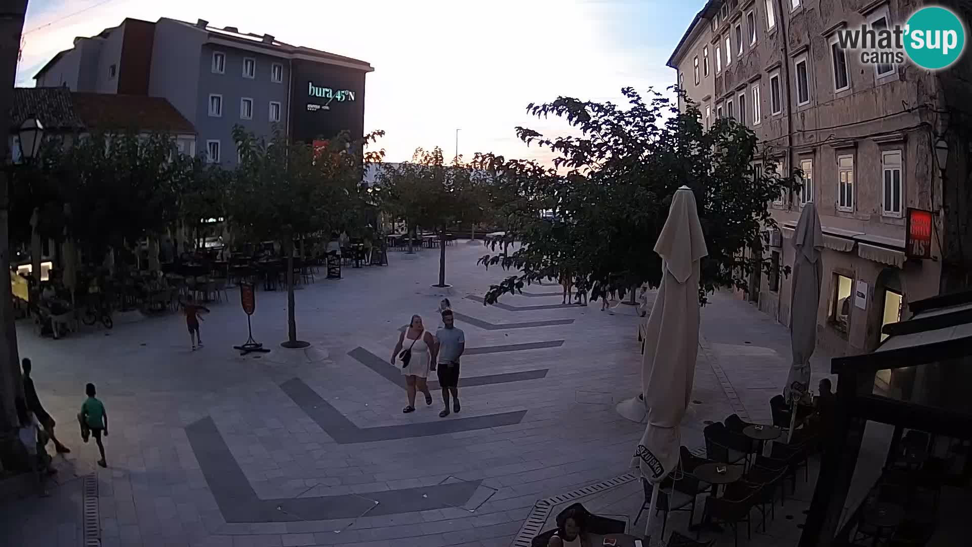 Center of Senj city – Pavlin square – Live Cam Dalmatia