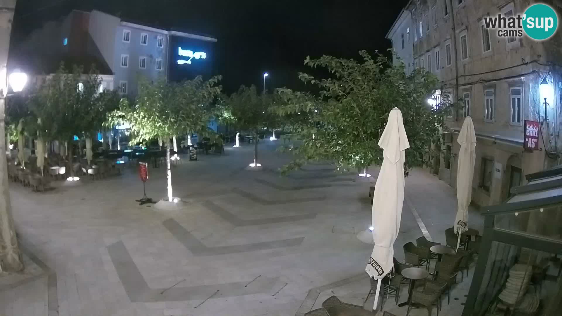 Centro della città di Senj – Piazza Pavlin – Live Cam Dalmazia