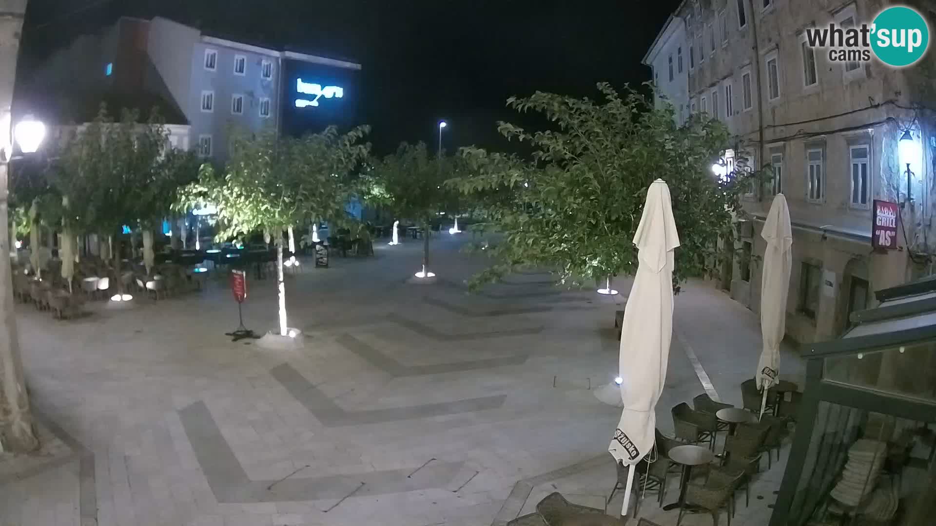 Centro de la ciudad de Senj – plaza Pavlin – Live Cam Dalmacia