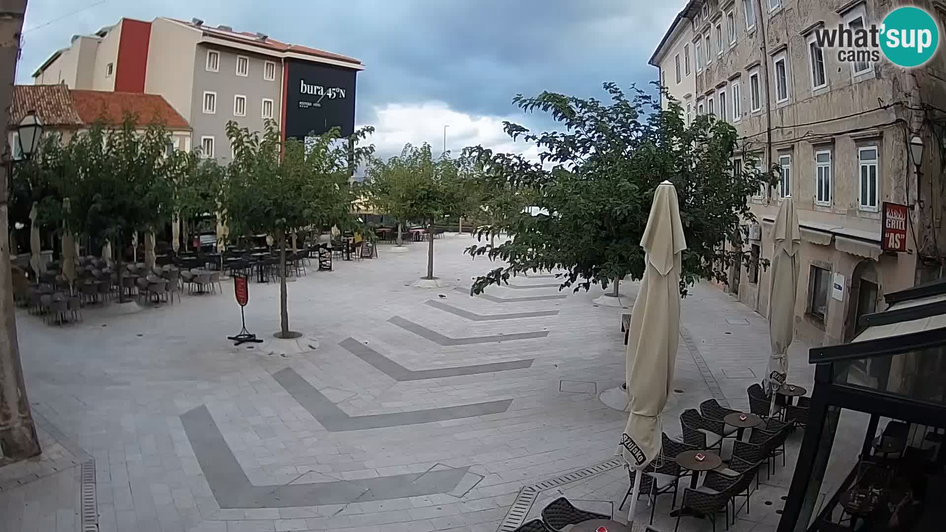 Centre de la ville de Senj – Place Pavlin – Live Cam Dalmatie
