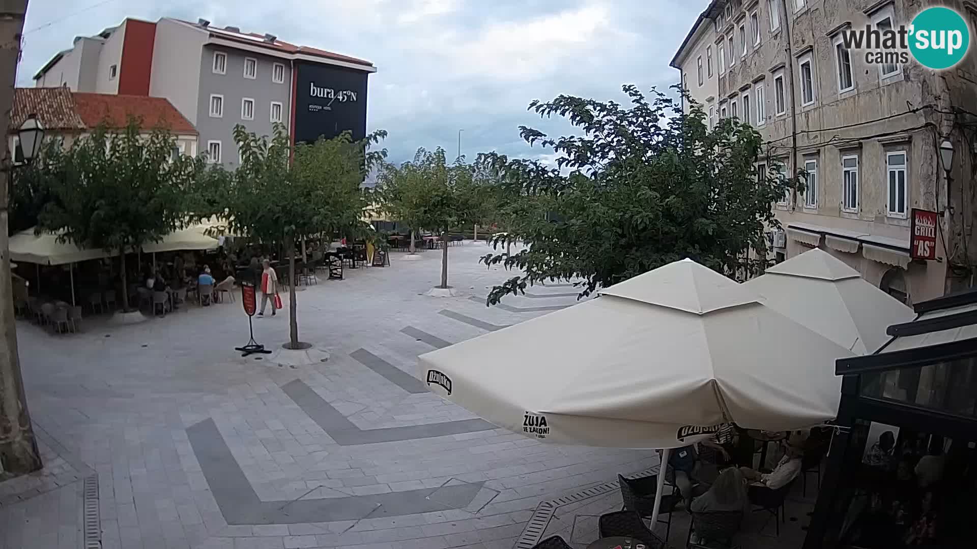 Center of Senj city – Pavlin square – Live Cam Dalmatia