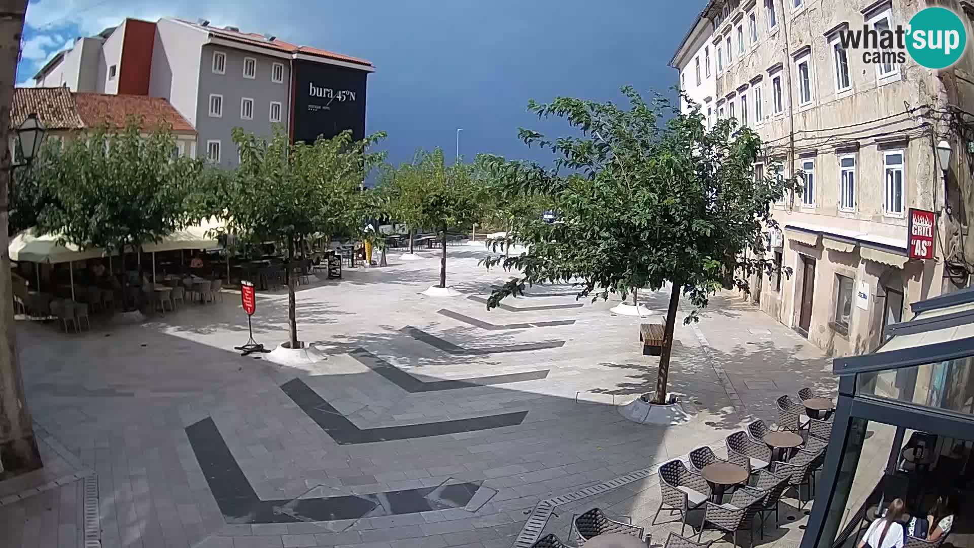 Center of Senj city – Pavlin square – Live Cam Dalmatia