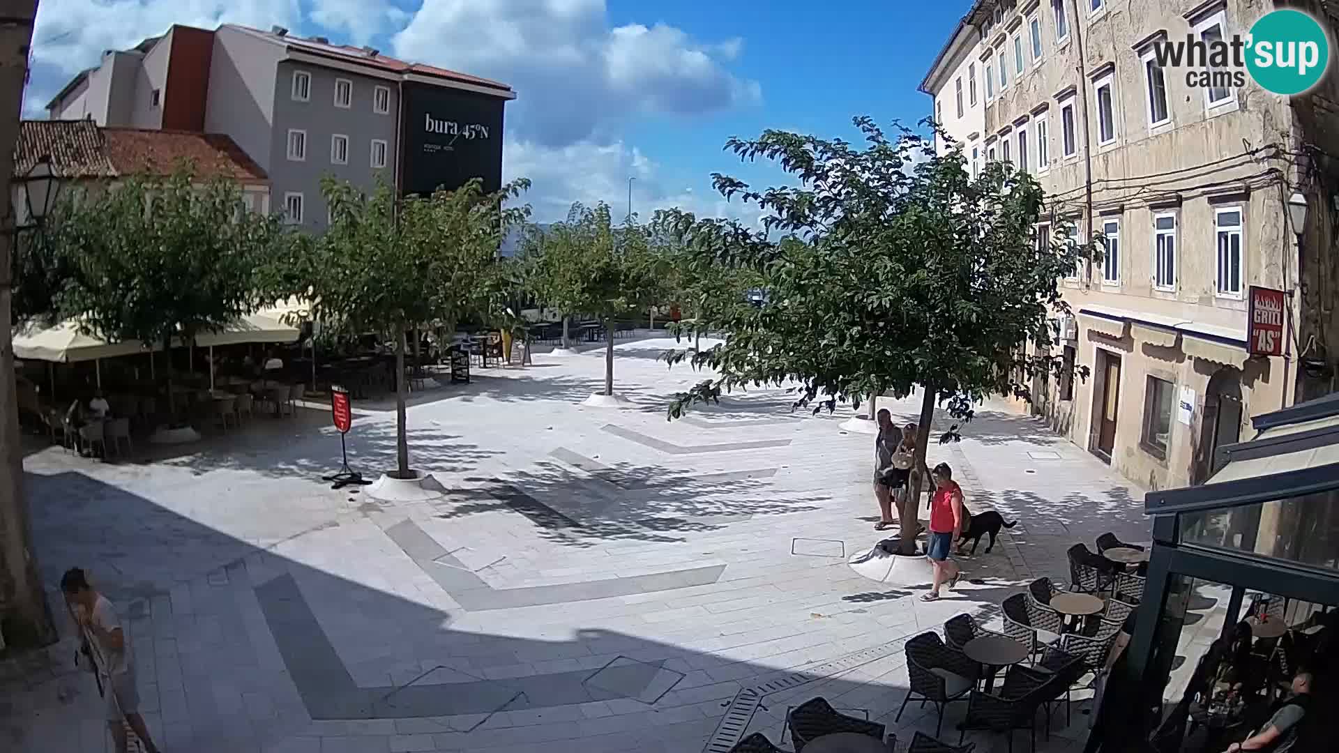 Centro della città di Senj – Piazza Pavlin – Live Cam Dalmazia