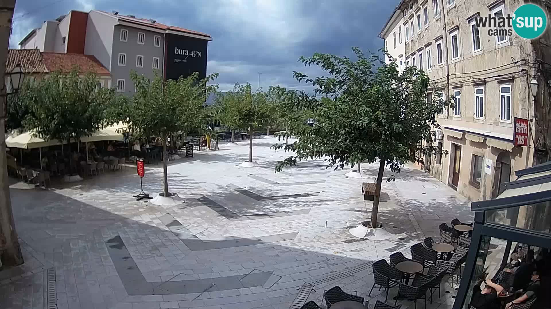 Centro della città di Senj – Piazza Pavlin – Live Cam Dalmazia