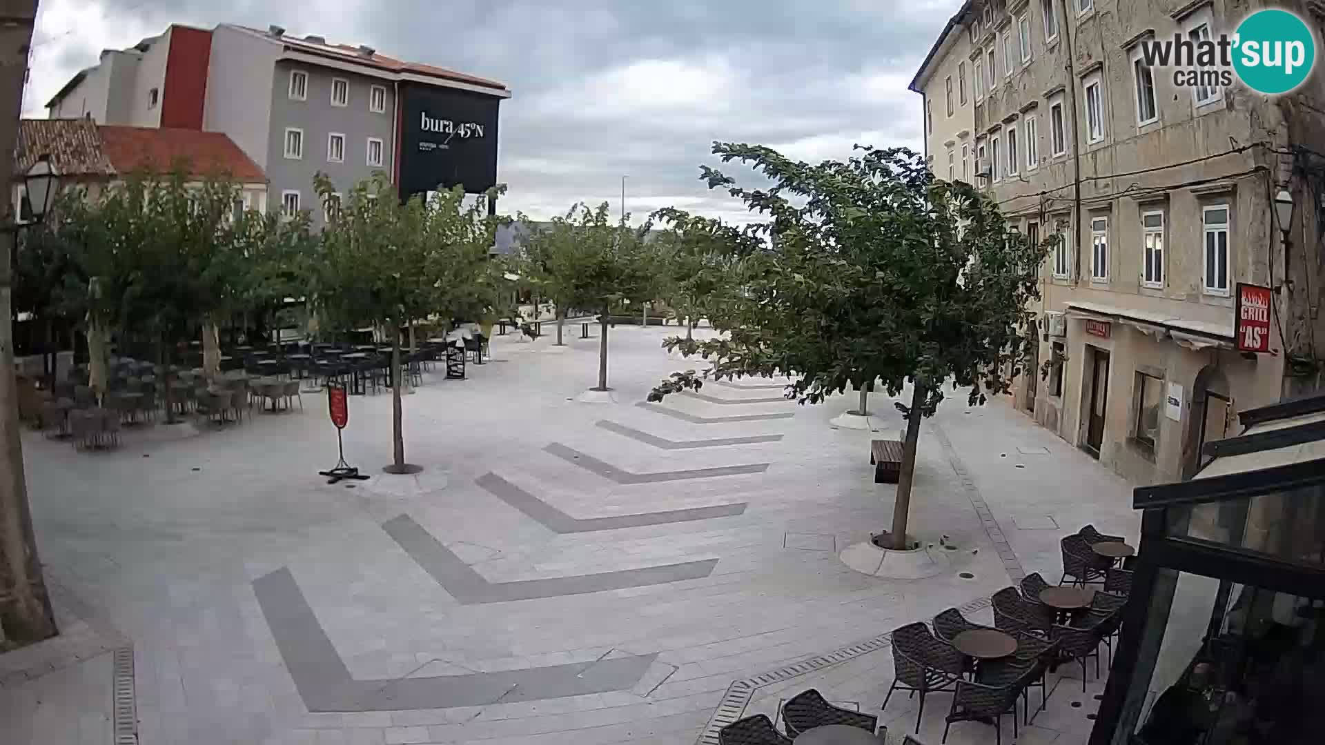 Center of Senj city – Pavlin square – Live Cam Dalmatia