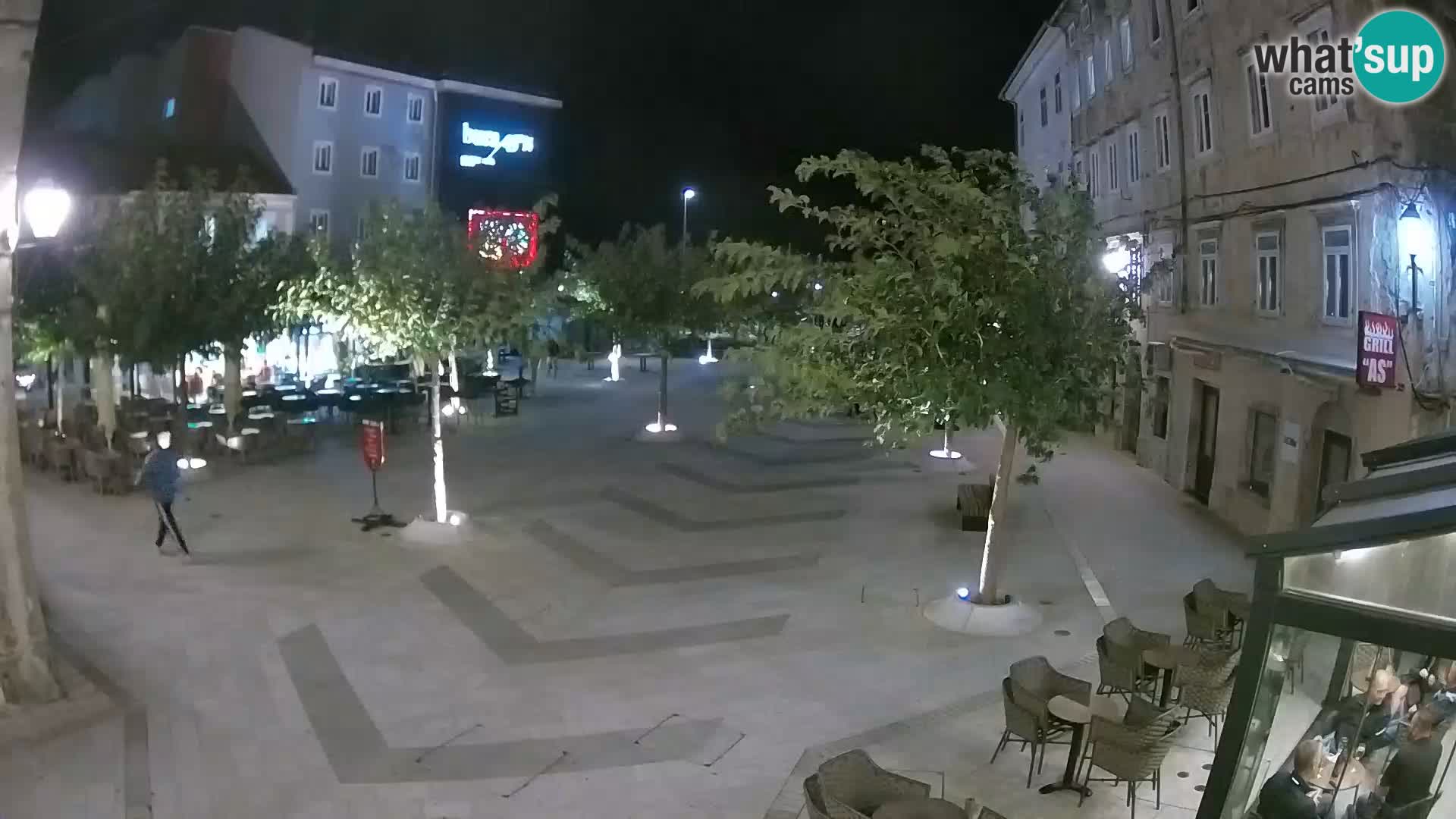 Centro de la ciudad de Senj – plaza Pavlin – Live Cam Dalmacia