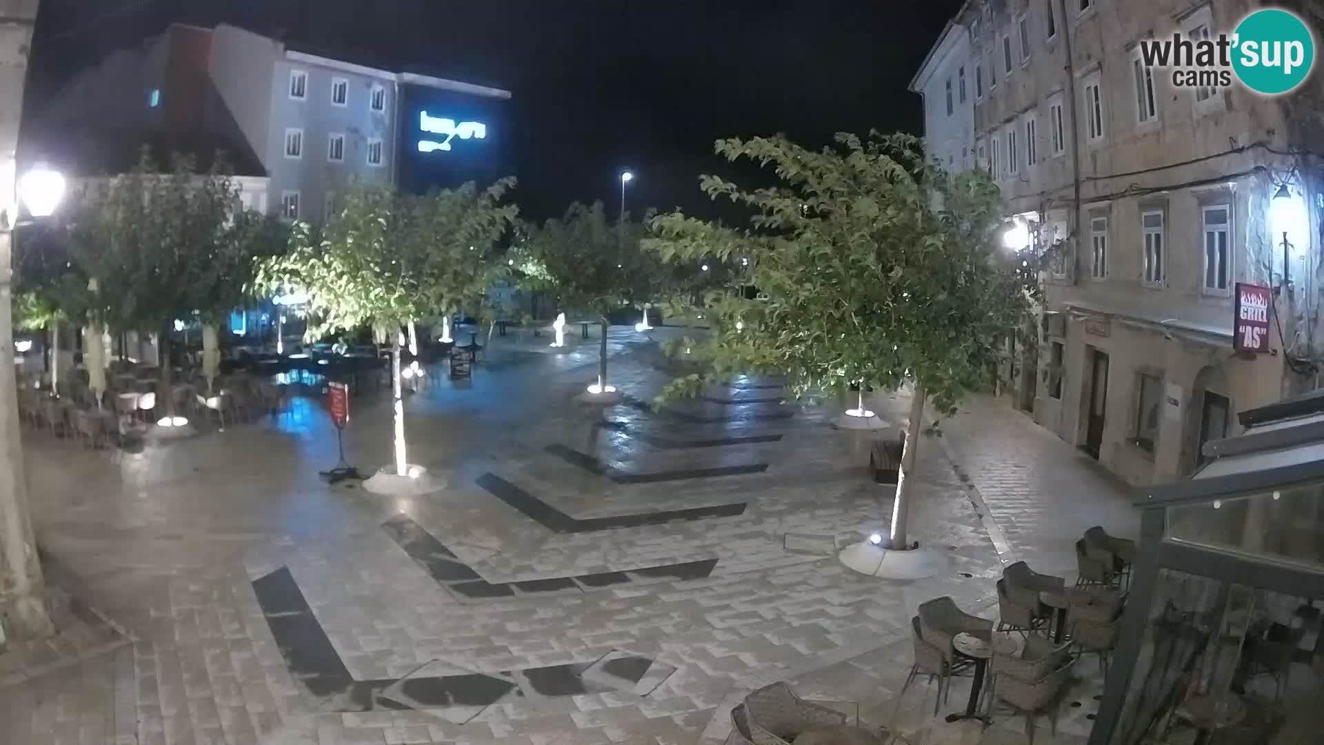Centro della città di Senj – Piazza Pavlin – Live Cam Dalmazia