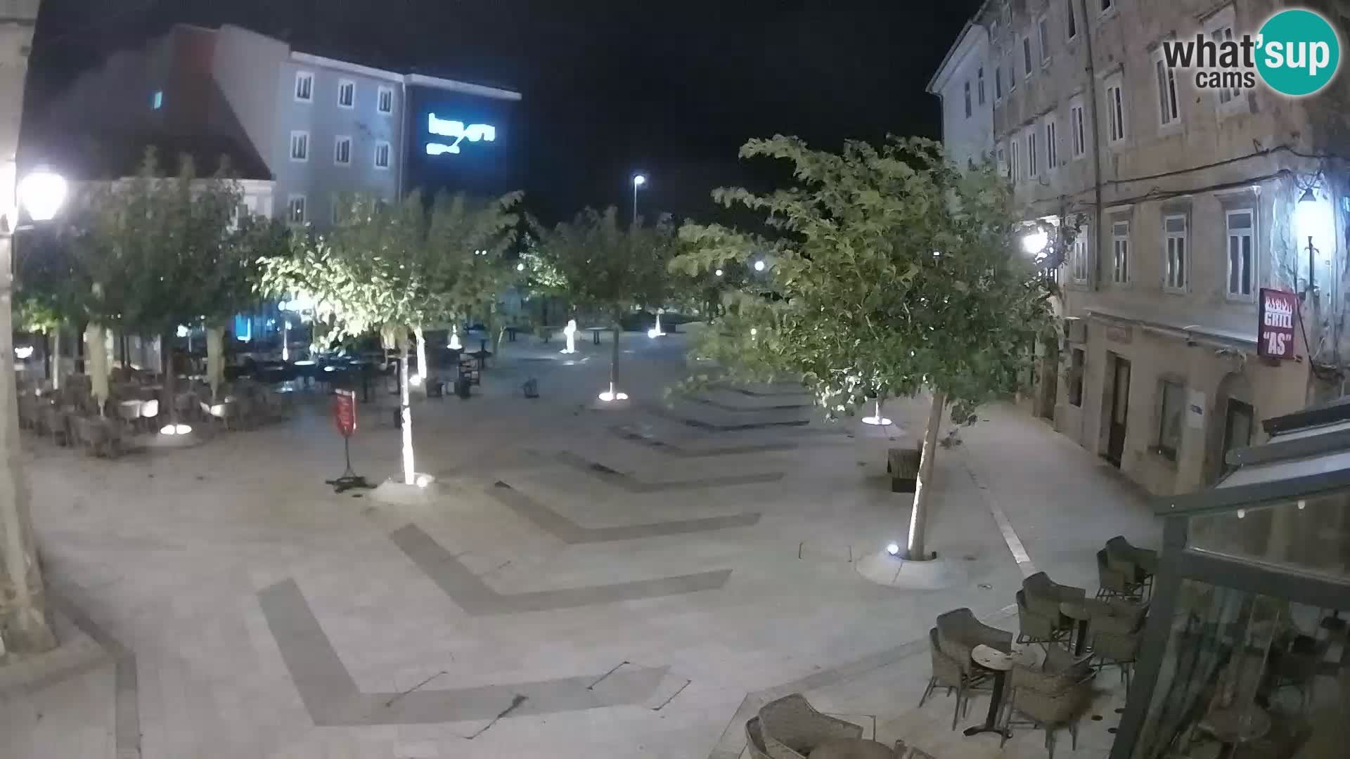 Center of Senj city – Pavlin square – Live Cam Dalmatia