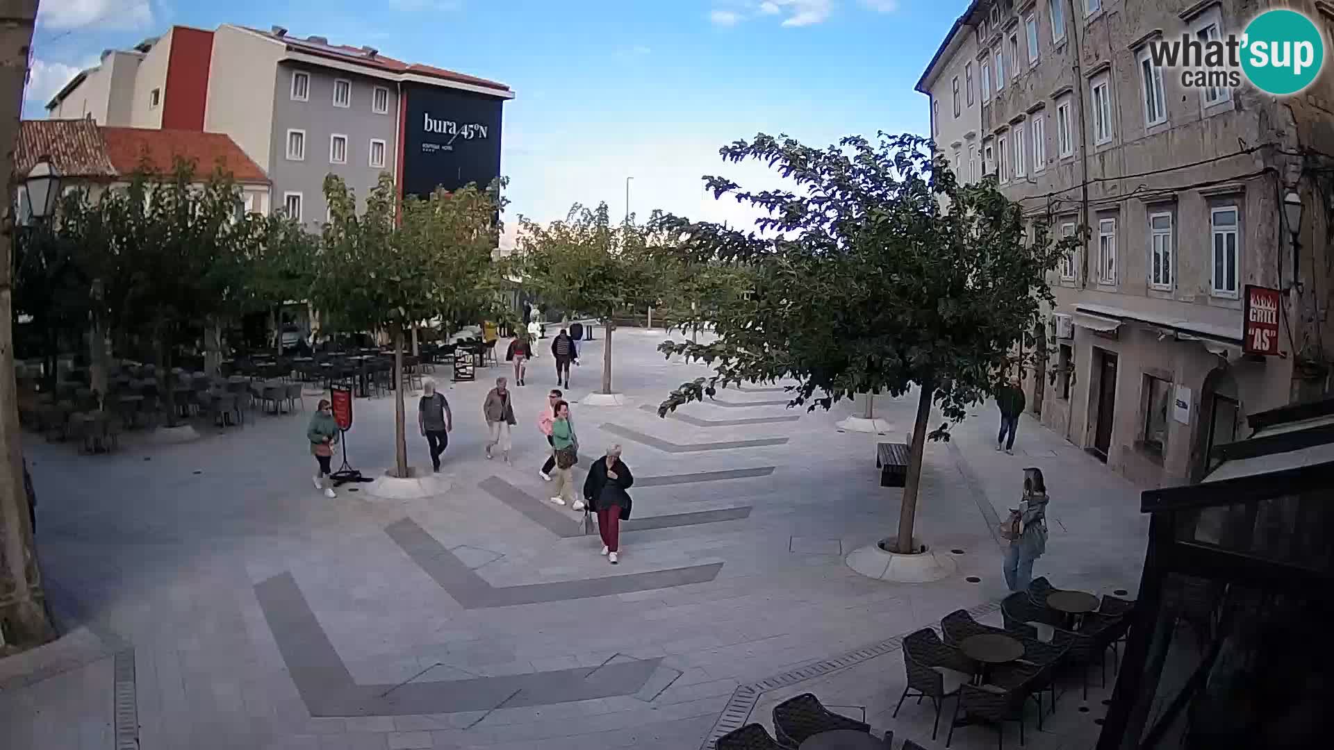Centro della città di Senj – Piazza Pavlin – Live Cam Dalmazia