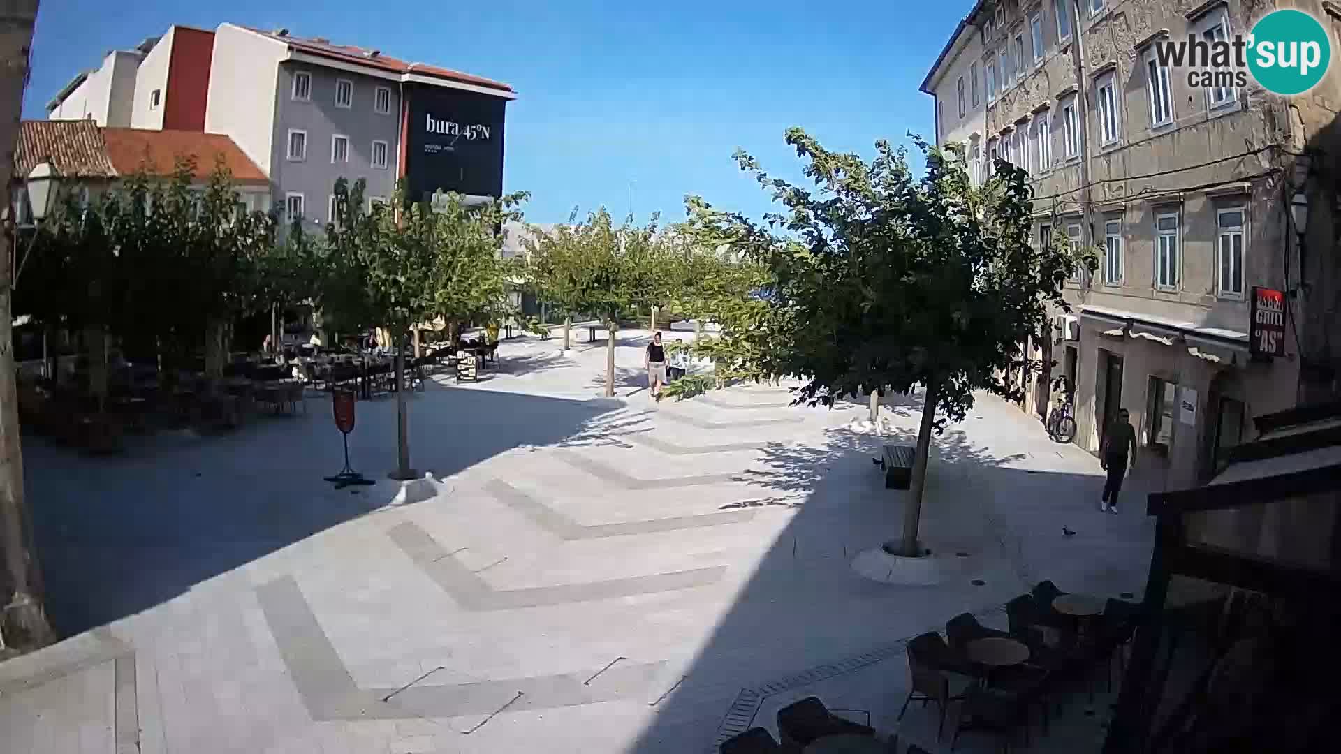 Center of Senj city – Pavlin square – Live Cam Dalmatia