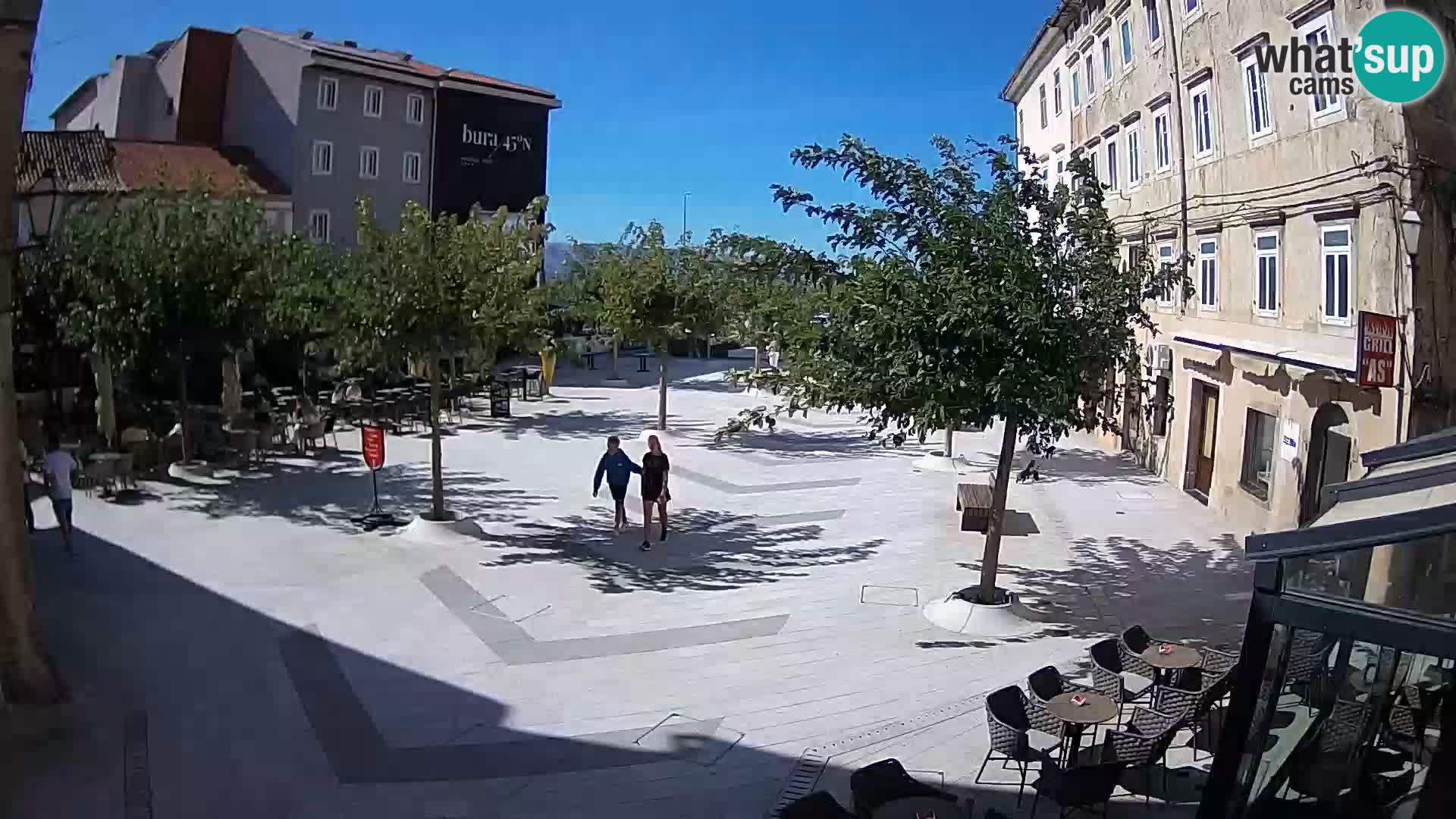 Center of Senj city – Pavlin square – Live Cam Dalmatia