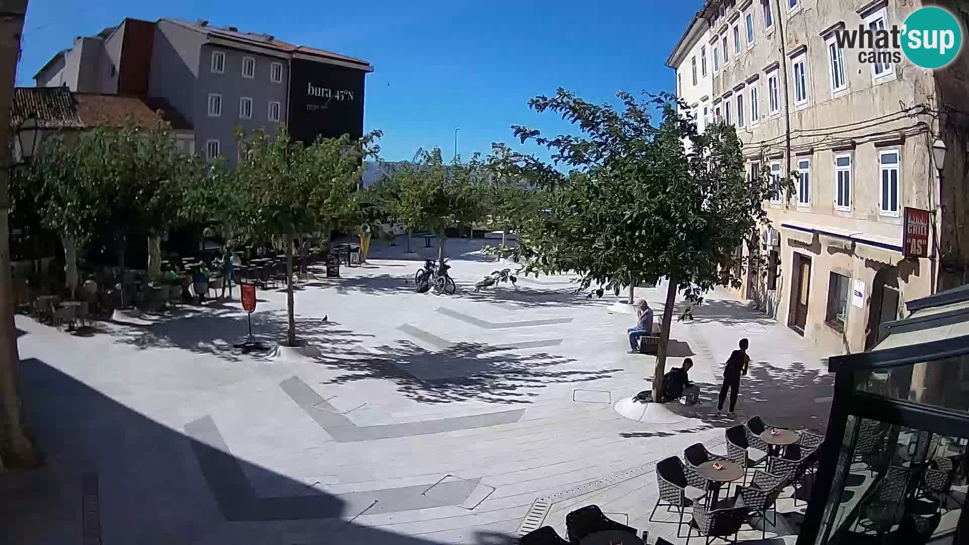 Centro della città di Senj – Piazza Pavlin – Live Cam Dalmazia