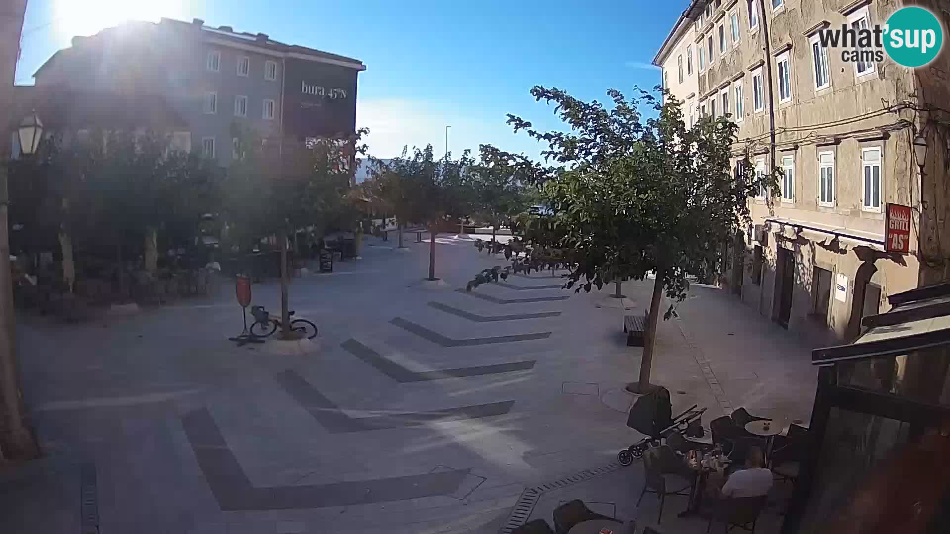 Centre de la ville de Senj – Place Pavlin – Live Cam Dalmatie