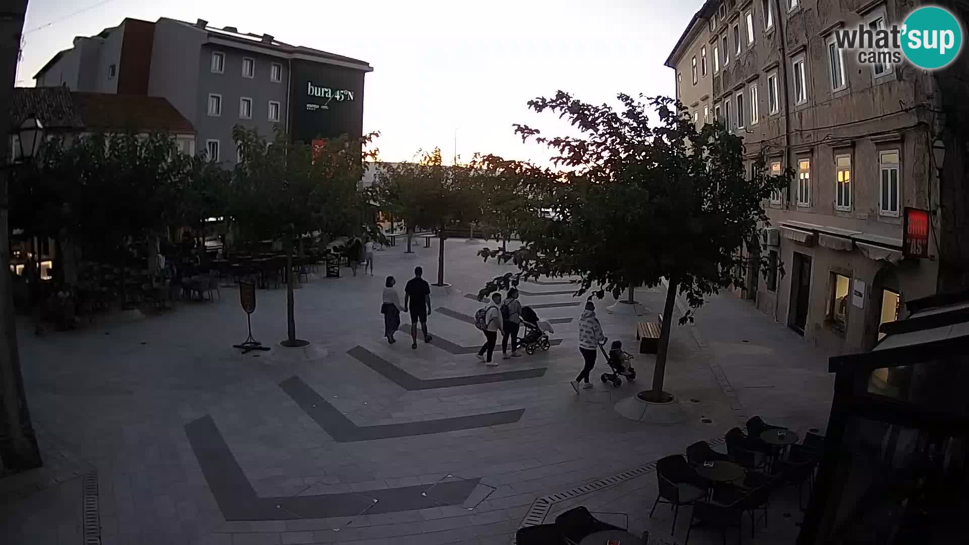 Centre de la ville de Senj – Place Pavlin – Live Cam Dalmatie