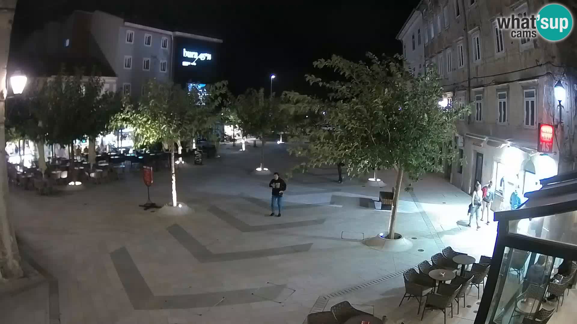 Zentrum der Stadt Senj – Pavlin platz – Live Cam Dalmatia