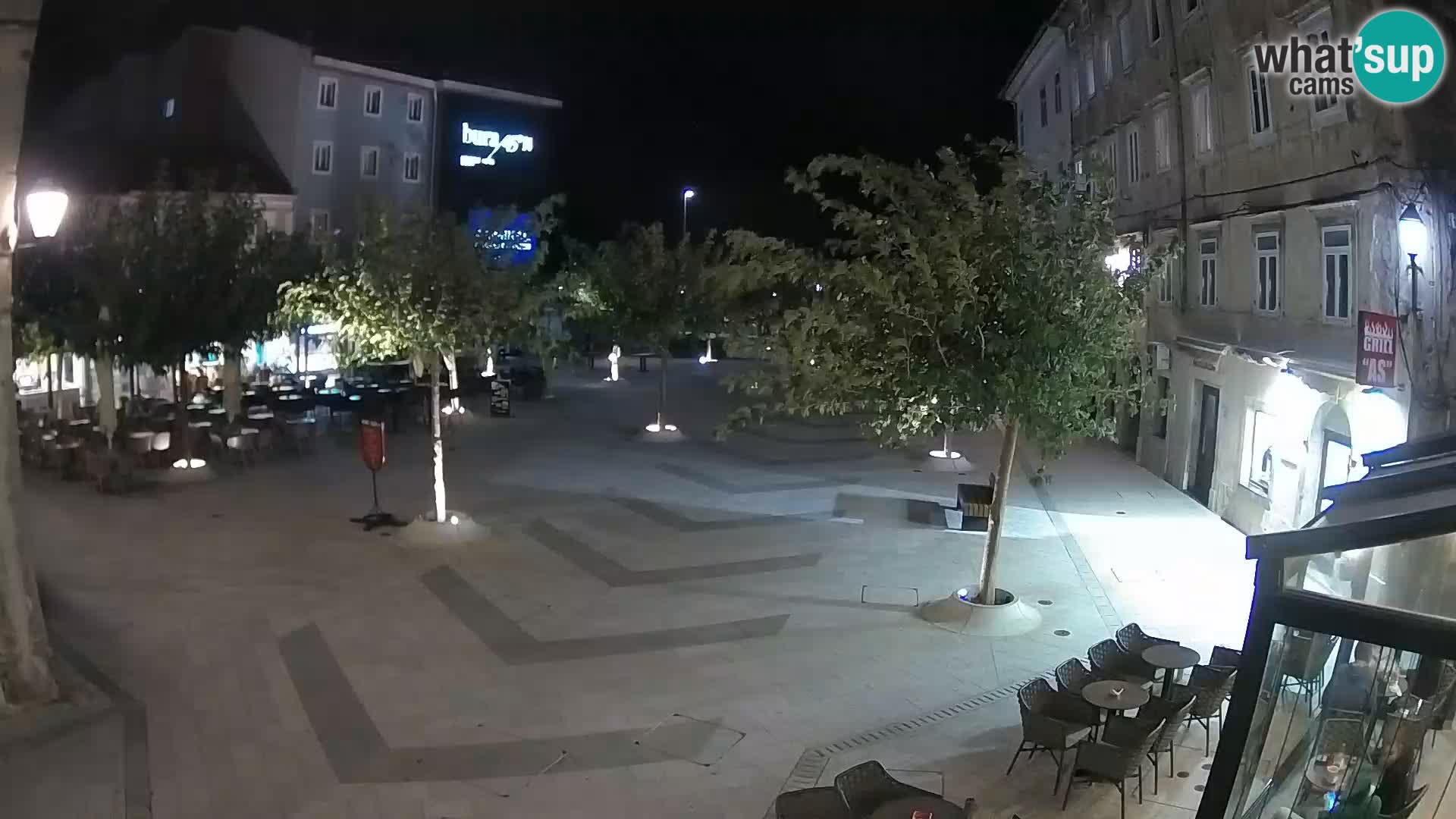 Zentrum der Stadt Senj – Pavlin platz – Live Cam Dalmatia