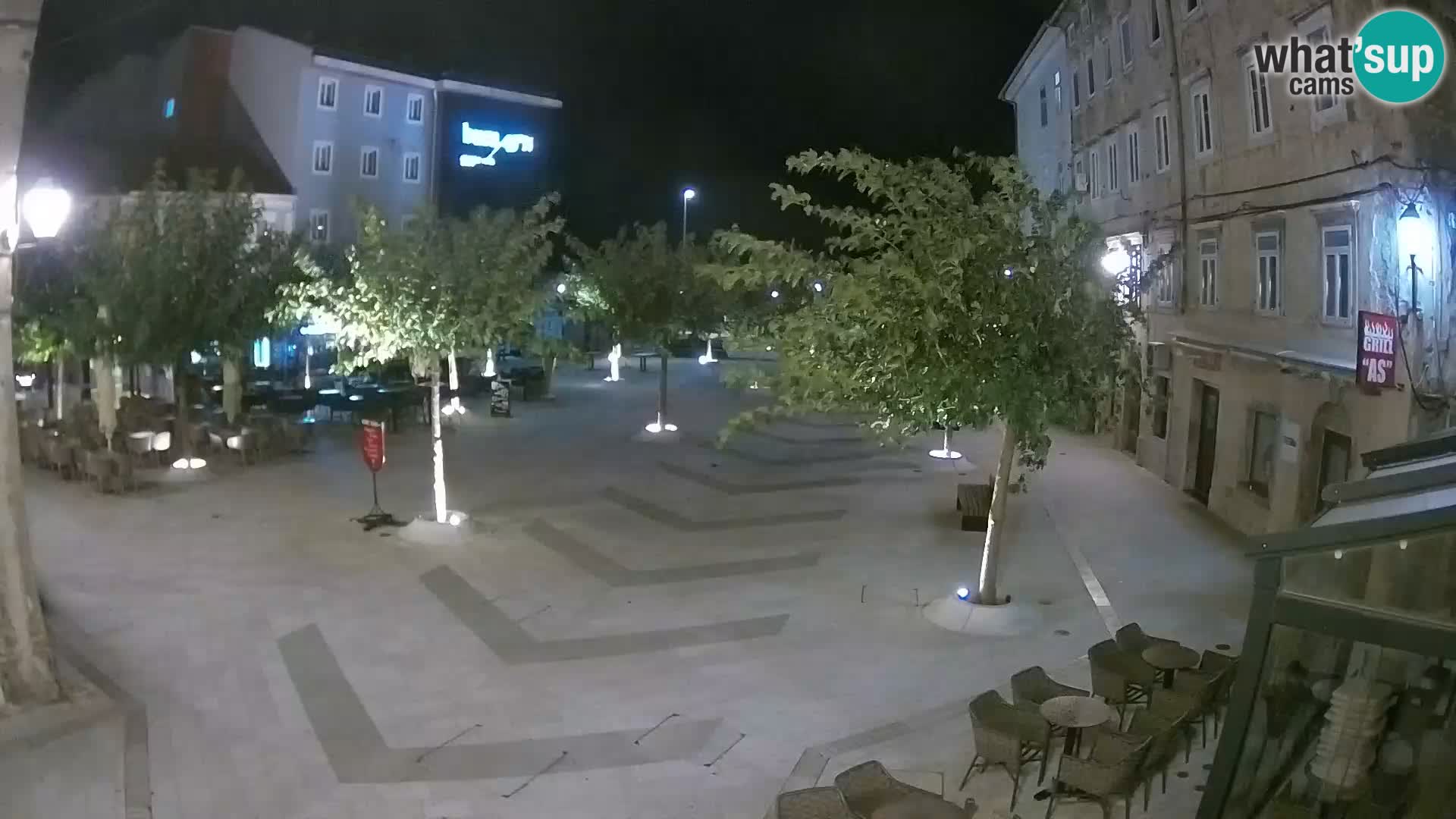 Center of Senj city – Pavlin square – Live Cam Dalmatia