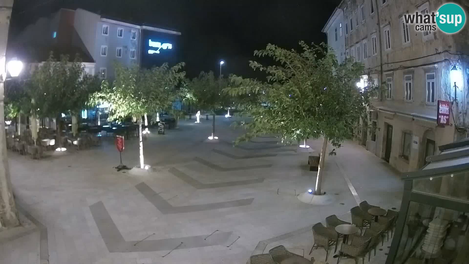 Center of Senj city – Pavlin square – Live Cam Dalmatia