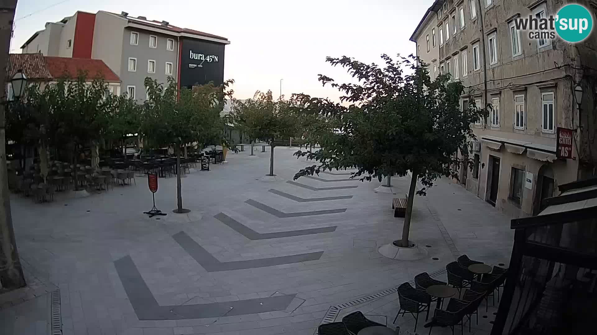 Center of Senj city – Pavlin square – Live Cam Dalmatia