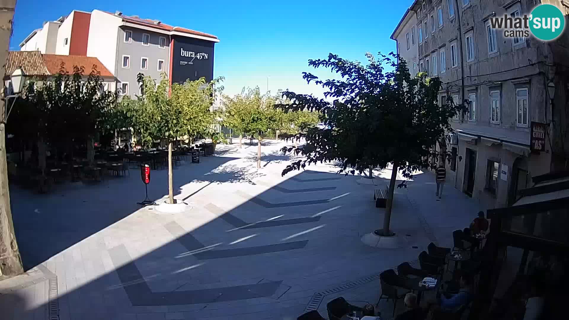 Center mesta Senj – Pavlinski trg – spletne kamere Dalmacija