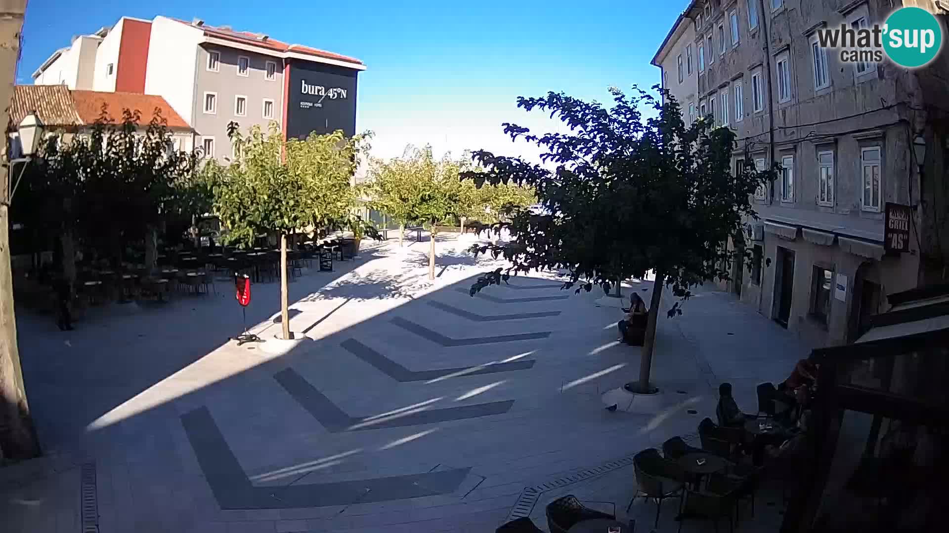 Center mesta Senj – Pavlinski trg – spletne kamere Dalmacija