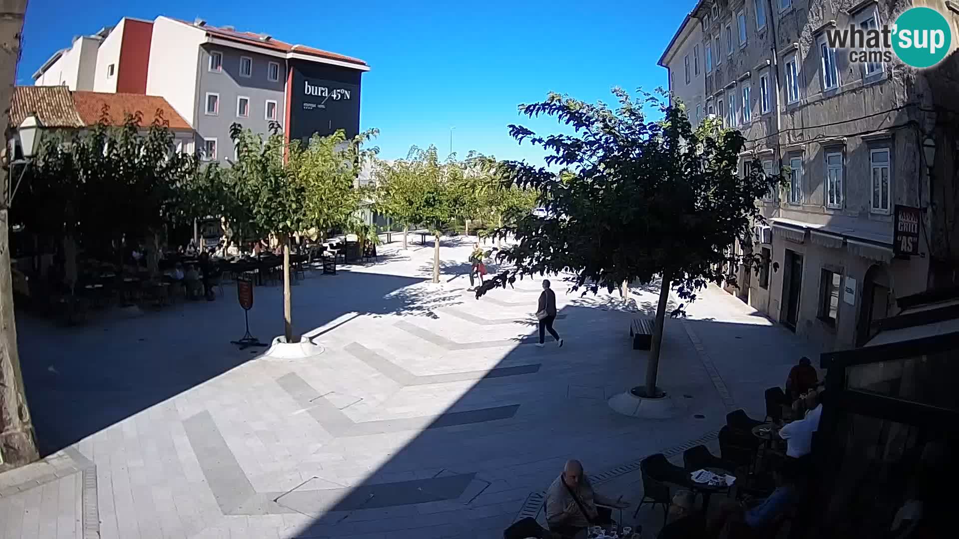 Centre de la ville de Senj – Place Pavlin – Live Cam Dalmatie