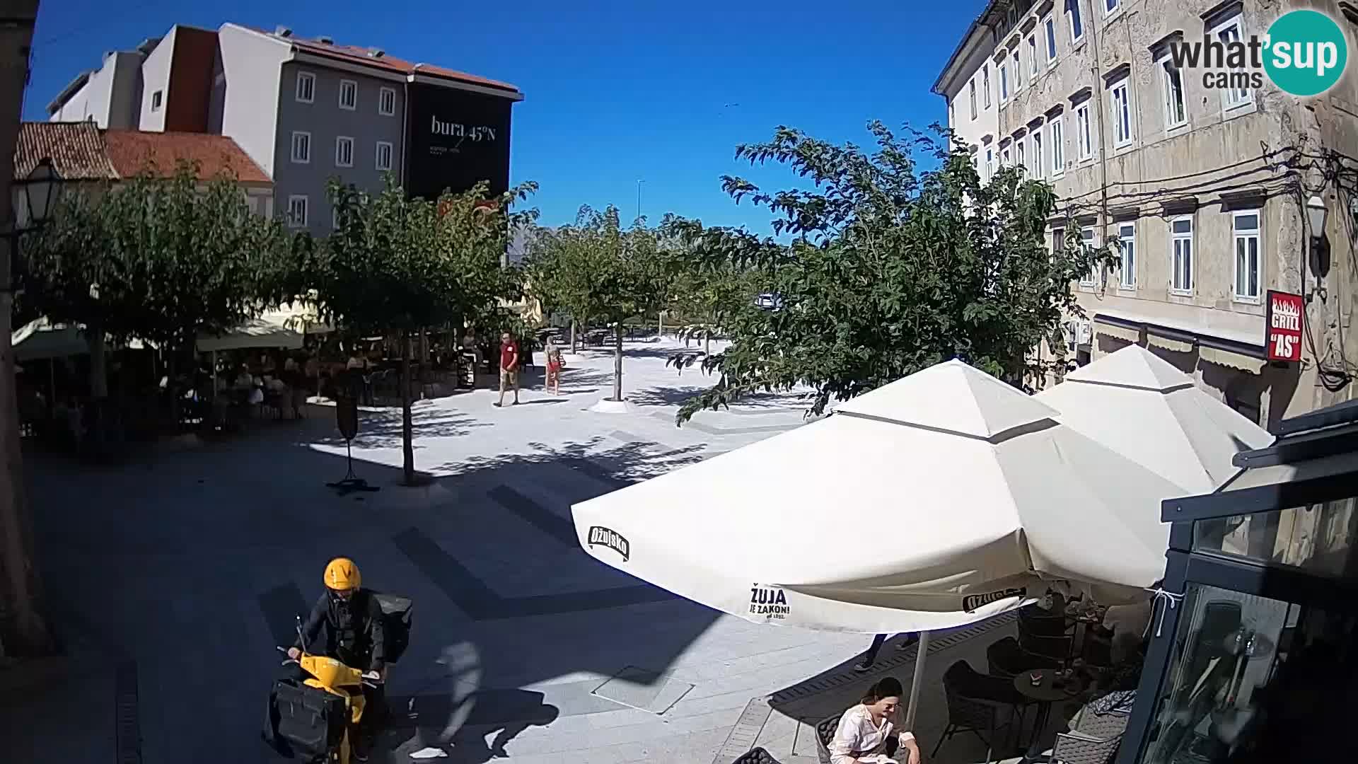 Centre de la ville de Senj – Place Pavlin – Live Cam Dalmatie