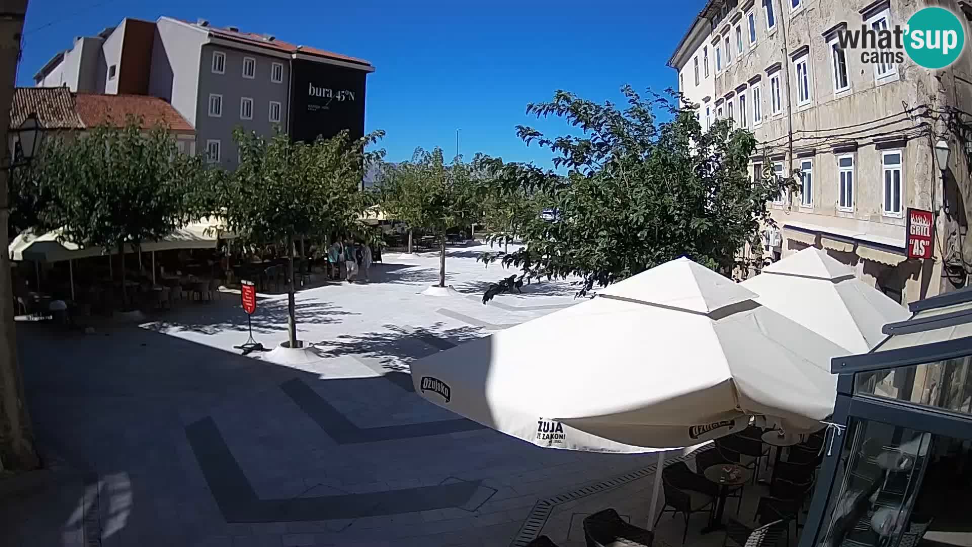 Center of Senj city – Pavlin square – Live Cam Dalmatia