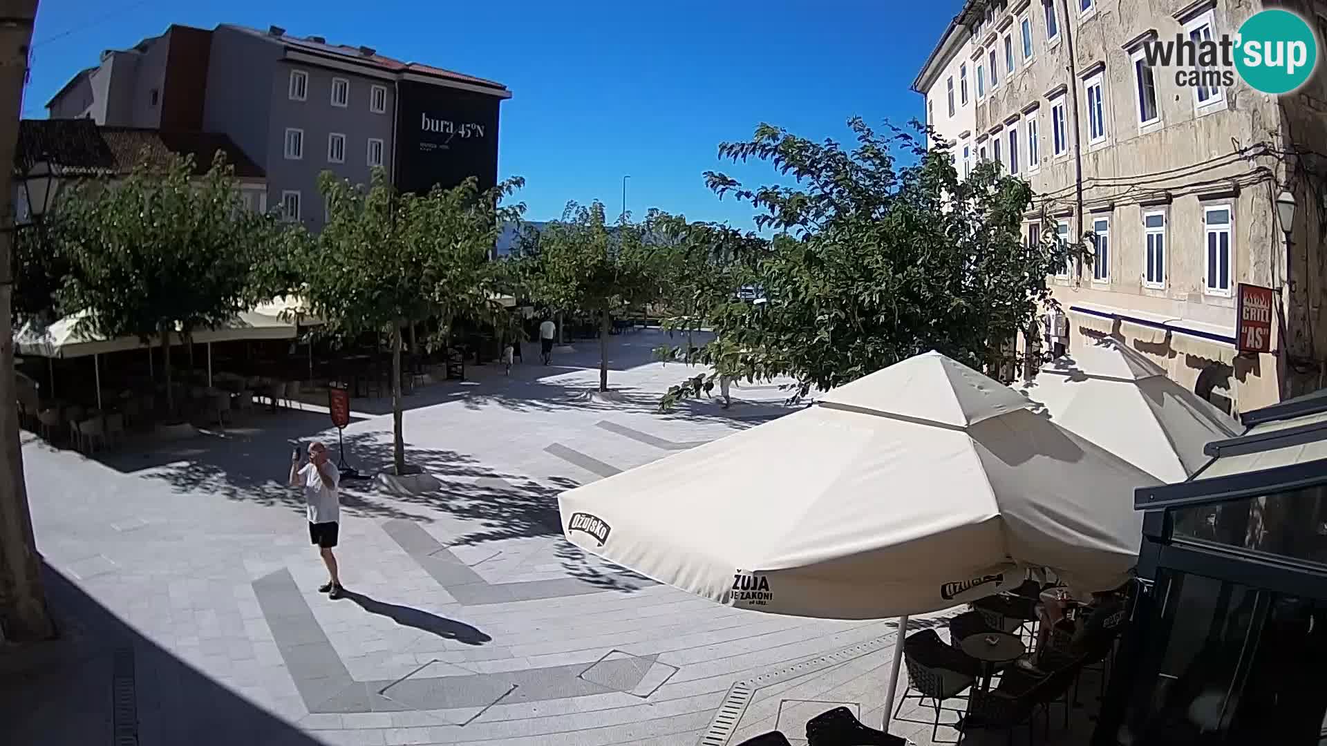 Center of Senj city – Pavlin square – Live Cam Dalmatia