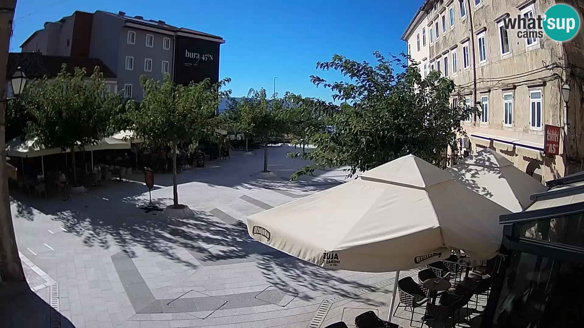Centro della città di Senj – Piazza Pavlin – Live Cam Dalmazia