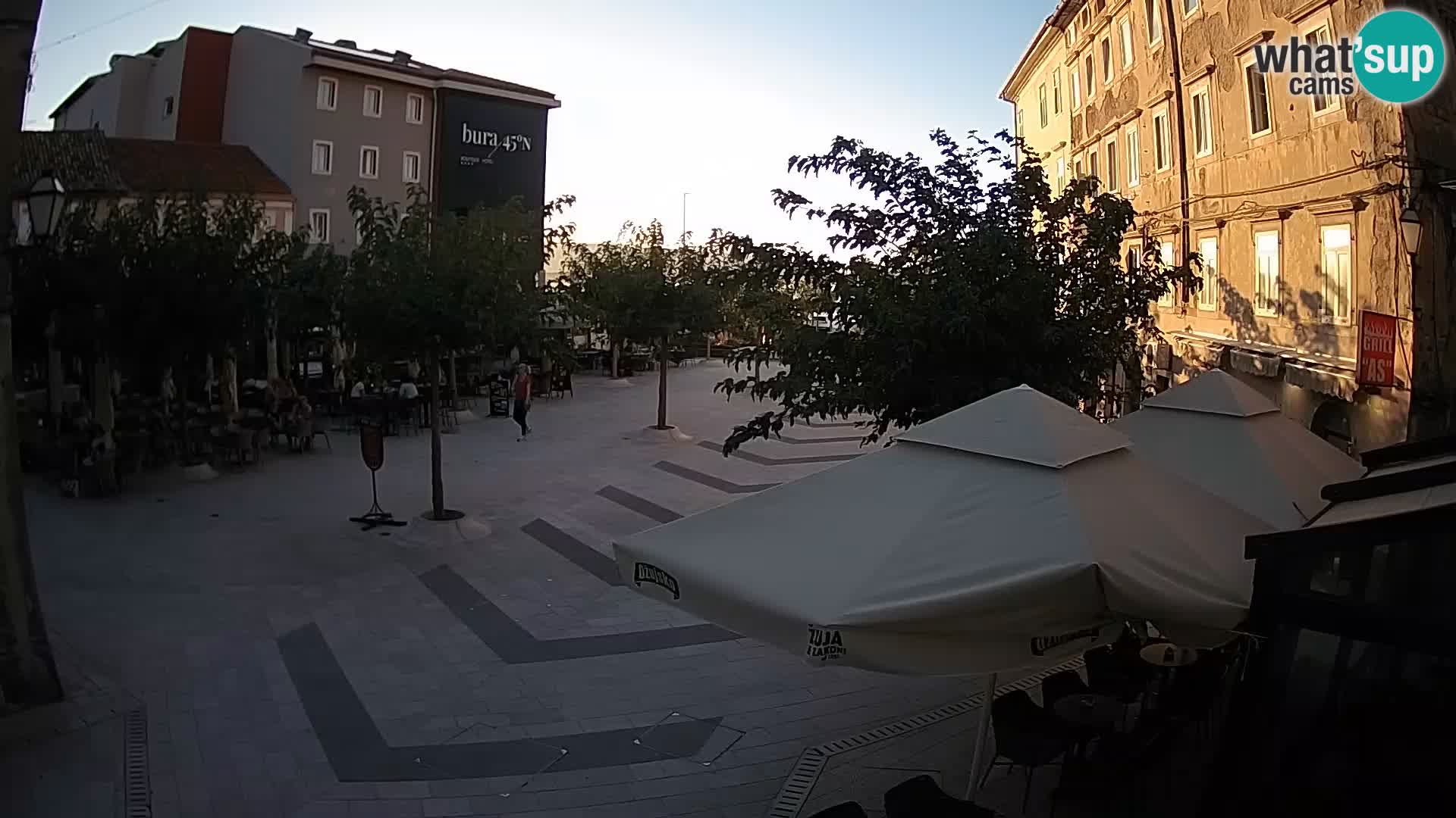 Centre de la ville de Senj – Place Pavlin – Live Cam Dalmatie
