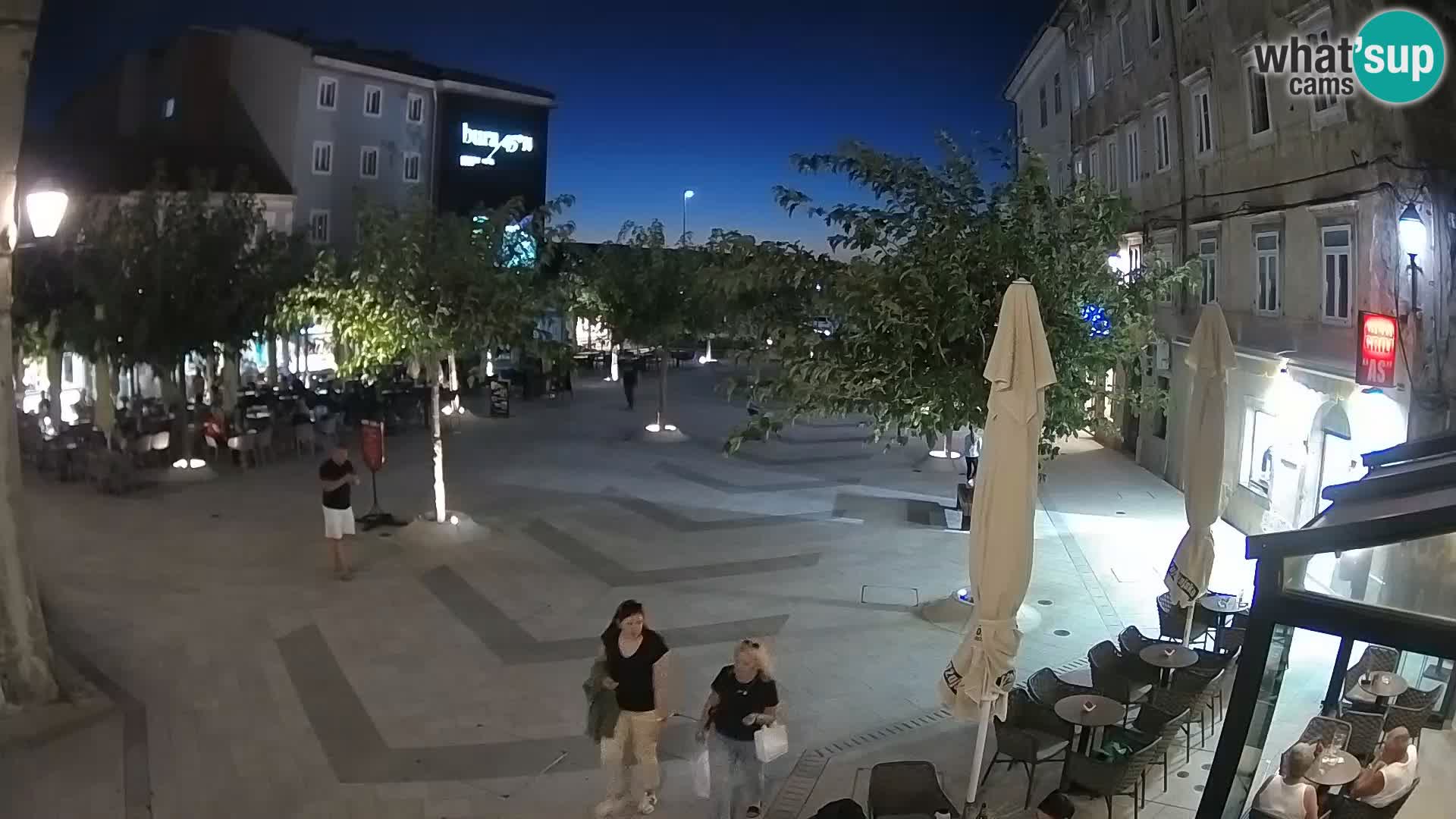 Centre de la ville de Senj – Place Pavlin – Live Cam Dalmatie