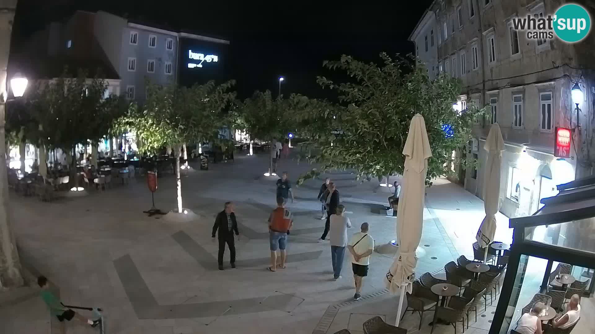 Centro della città di Senj – Piazza Pavlin – Live Cam Dalmazia