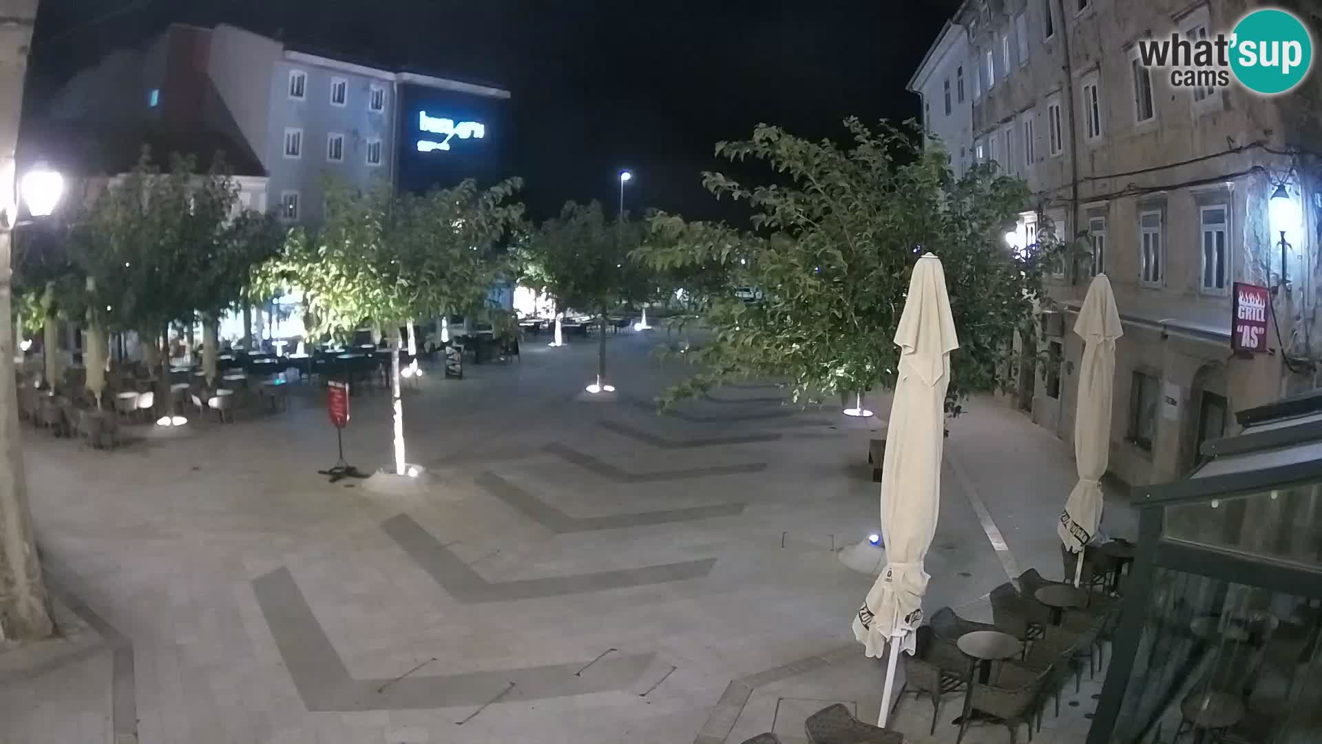 Centro della città di Senj – Piazza Pavlin – Live Cam Dalmazia