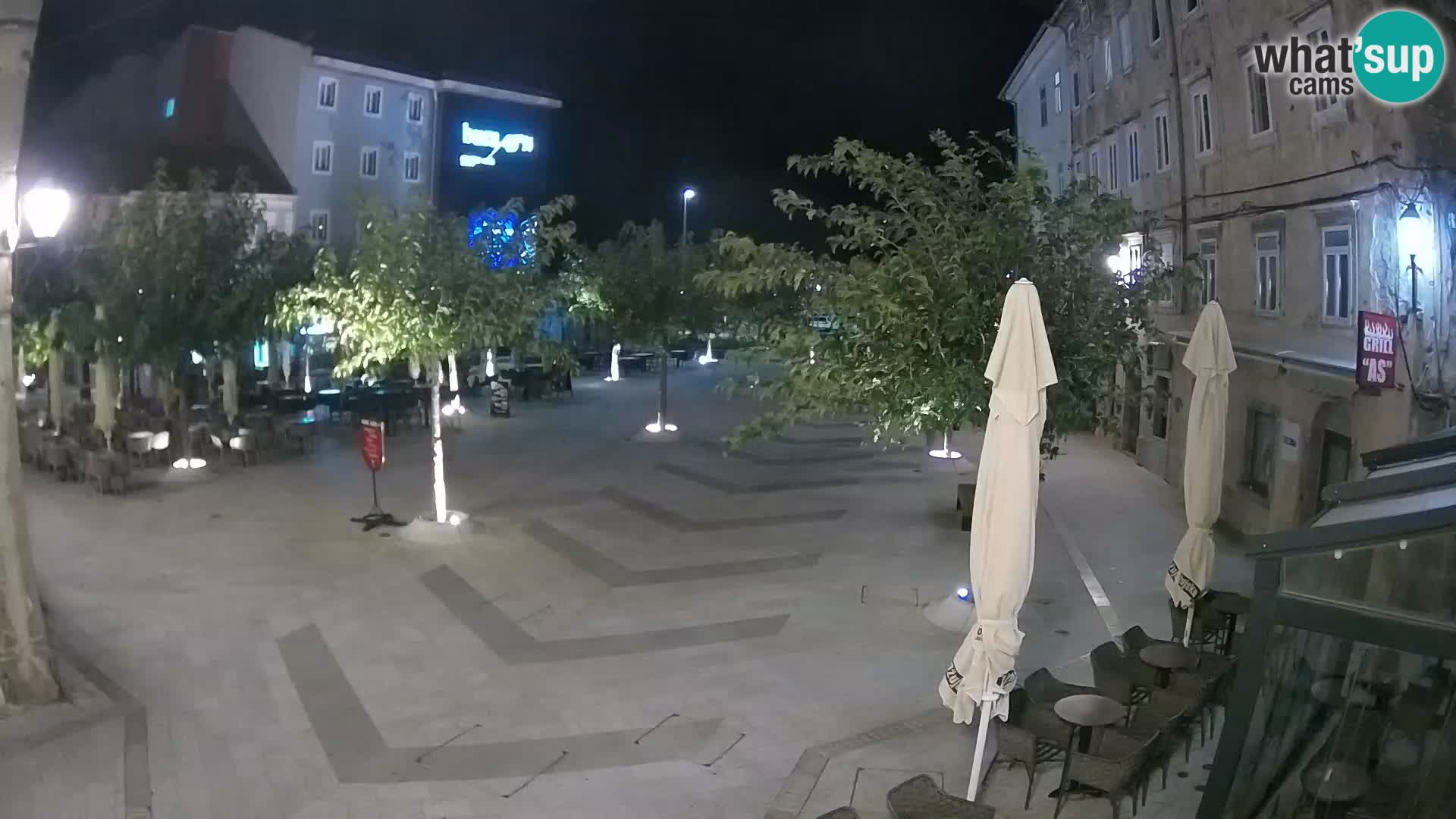 Centro della città di Senj – Piazza Pavlin – Live Cam Dalmazia